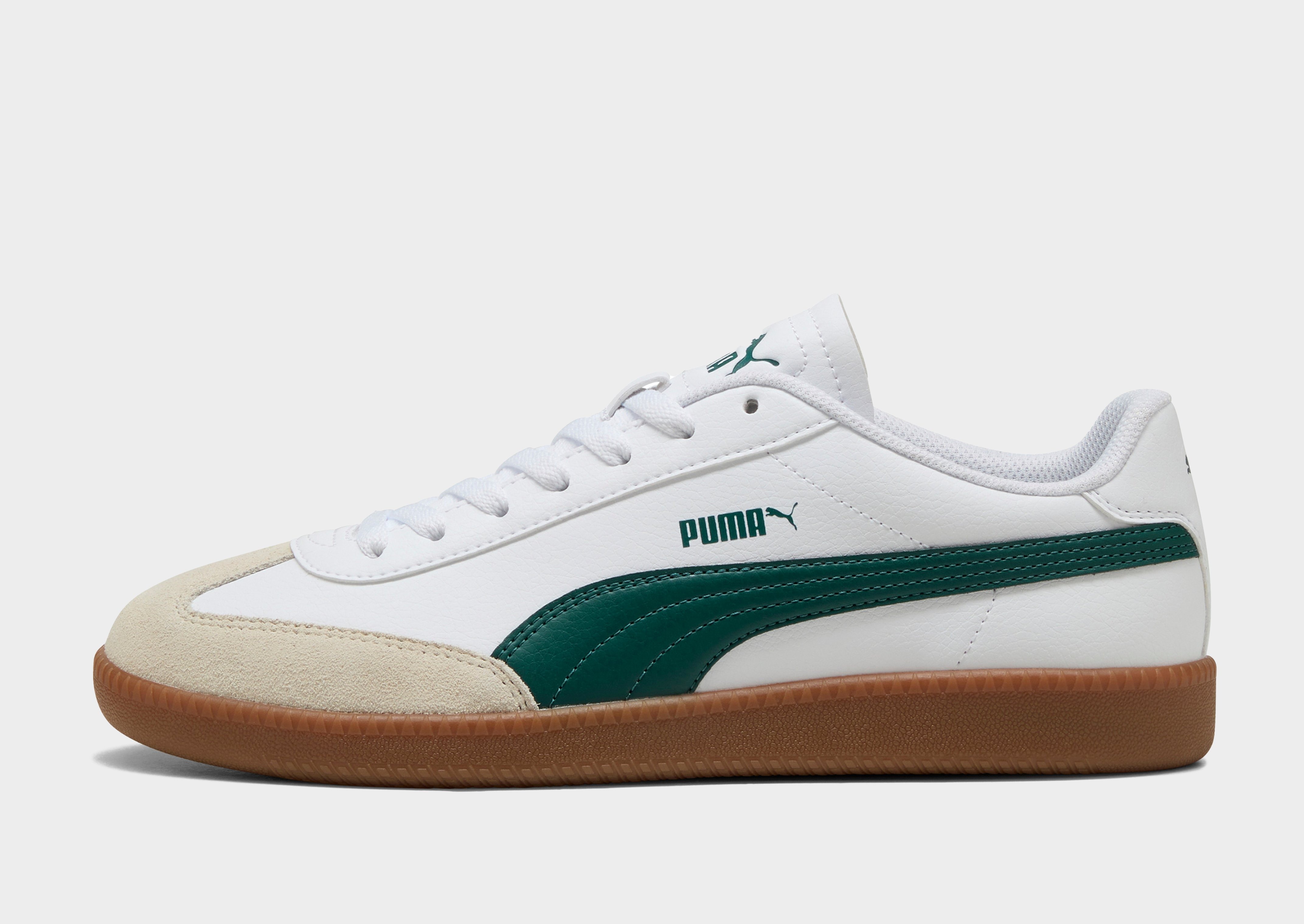 jd white puma trainers