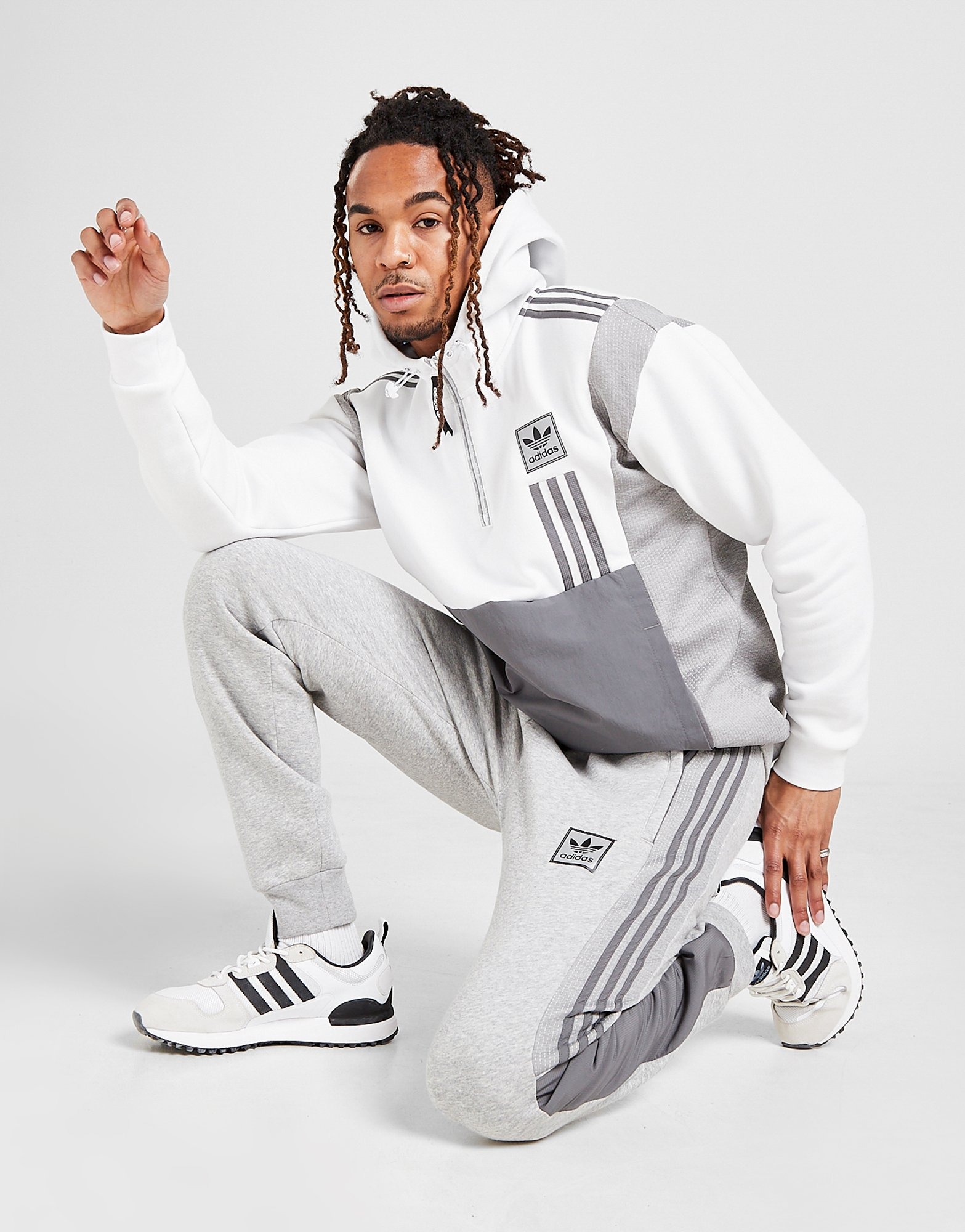 Grey adidas Originals Pt Jgg Idstrn Blk/dgry/rfl$ - JD Sports