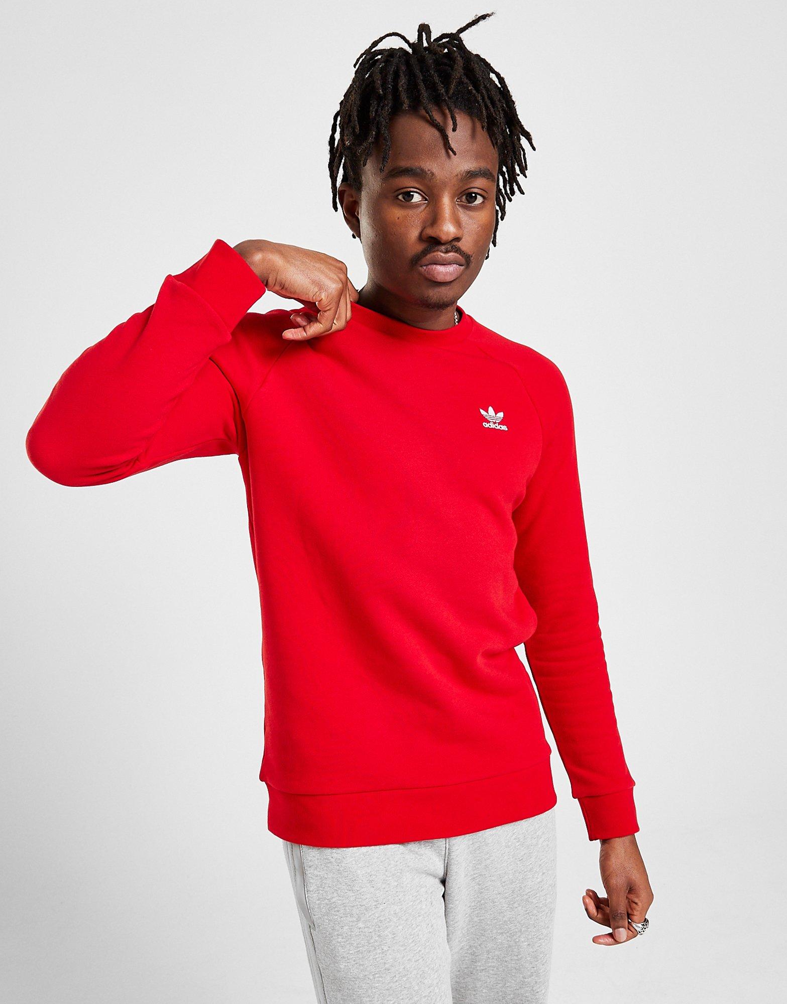 adidas originals trefoil essential crew sweatshirt