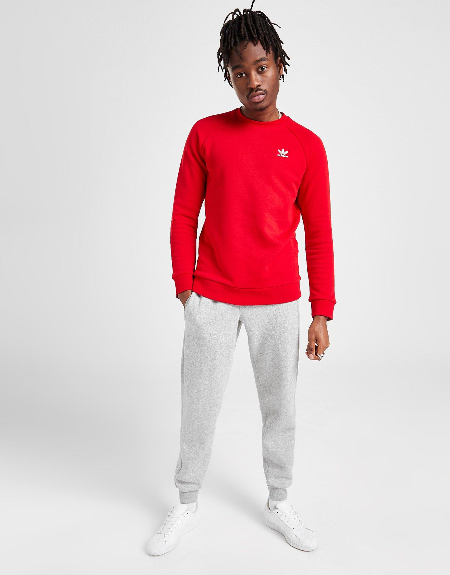 adidas originals trefoil essential crew sweatshirt