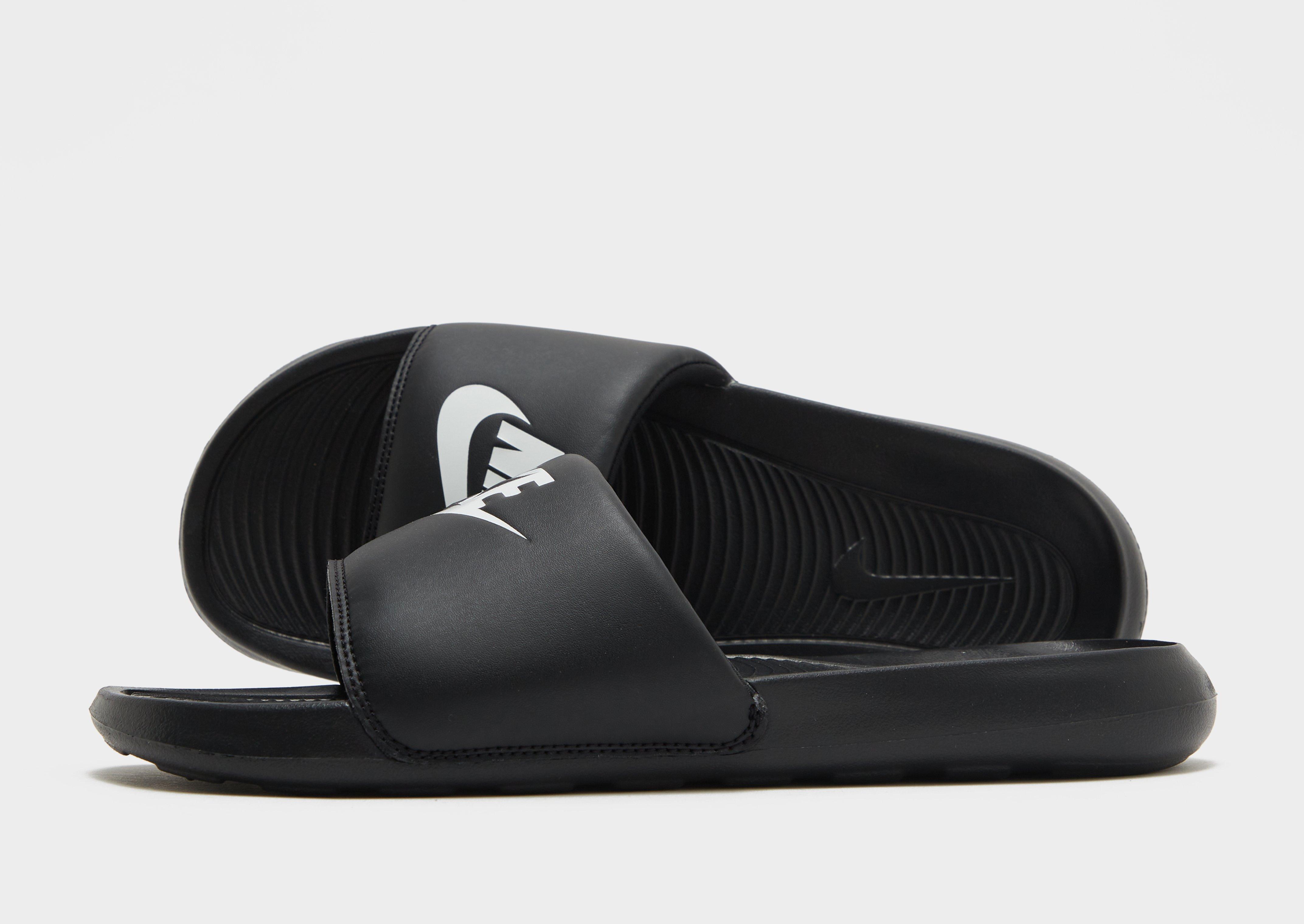 All black nike outlet slides