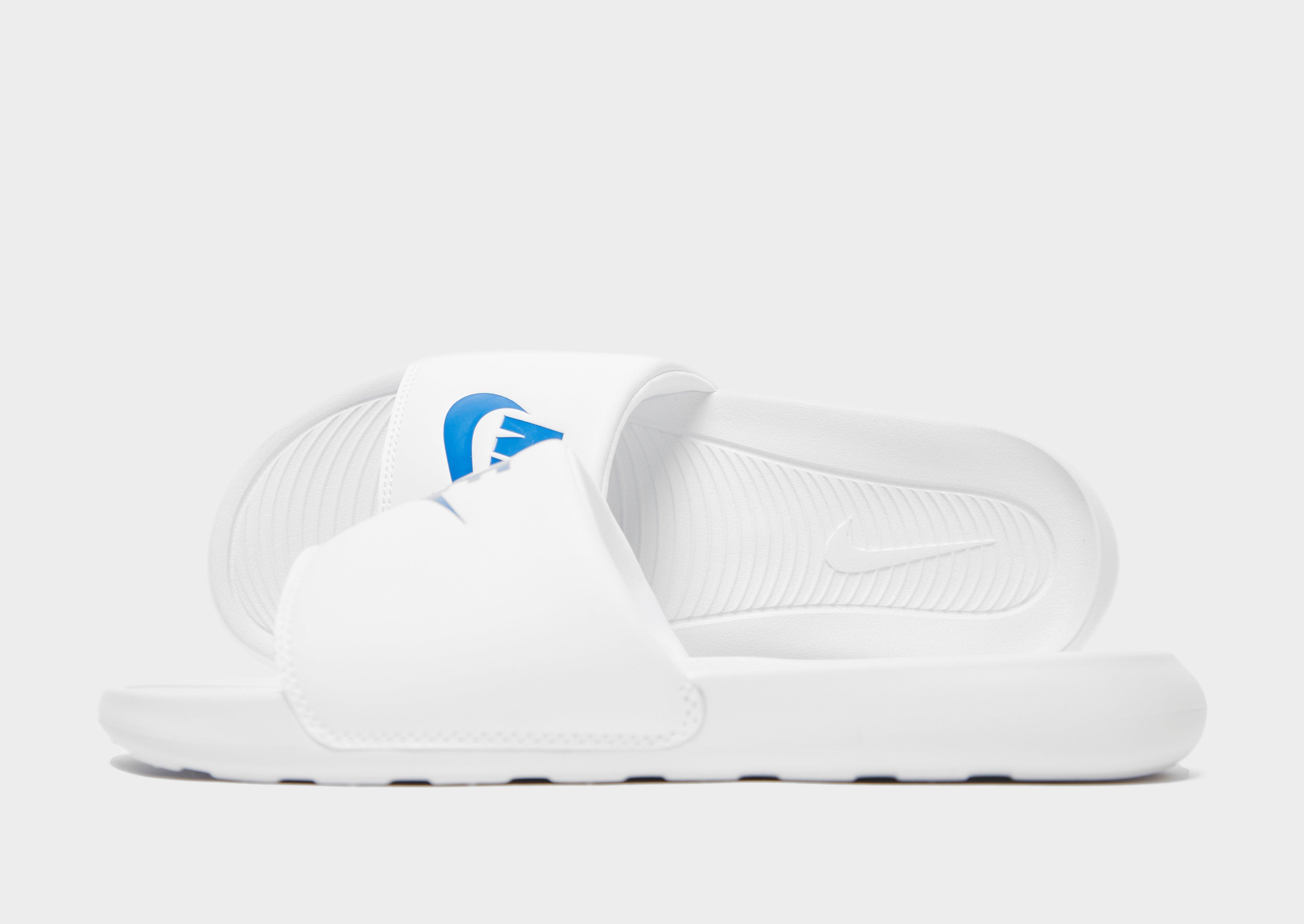 Blue and white nike flip clearance flops