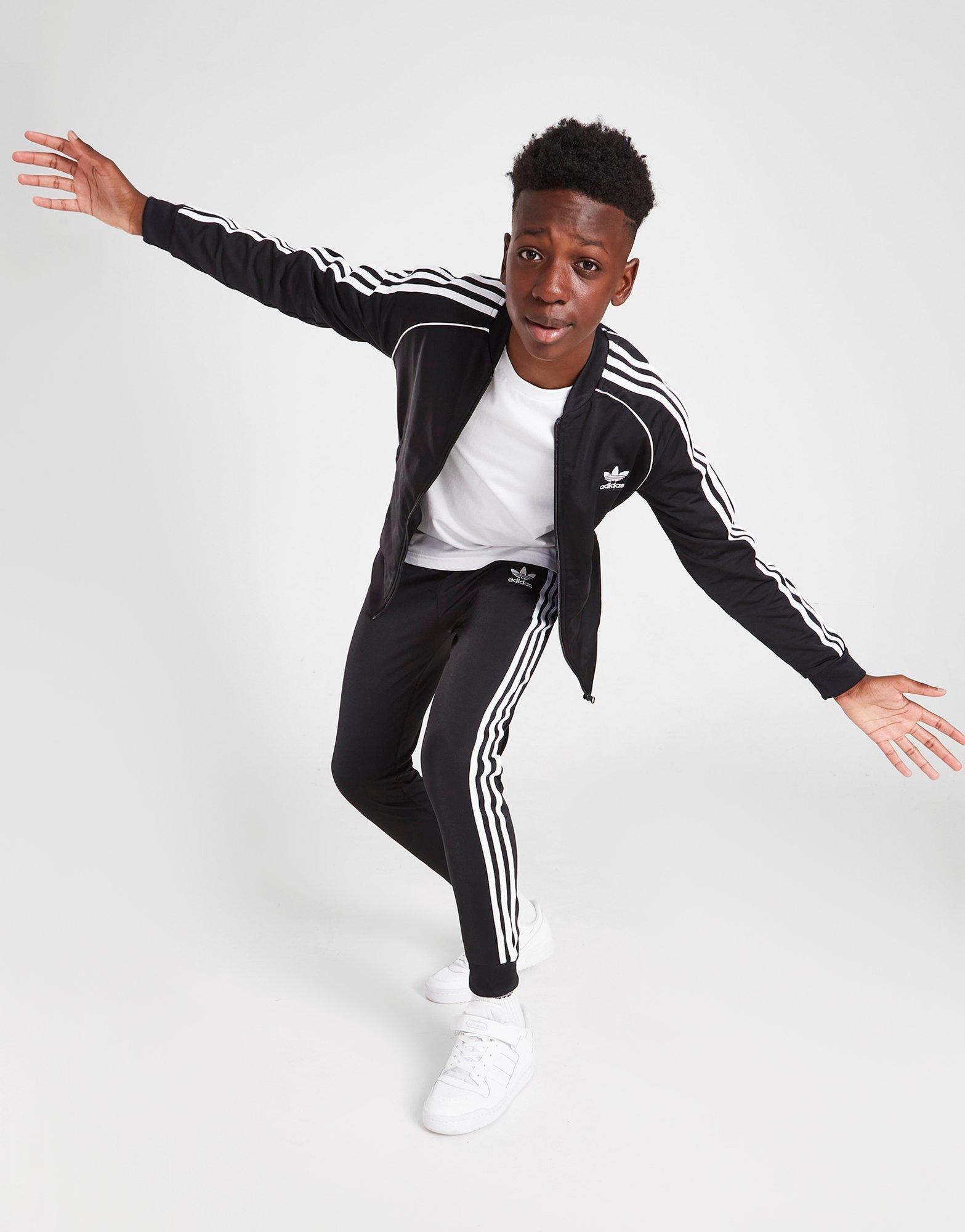Black adidas Originals All Over Print SST Track Pants Junior - JD Sports  Global