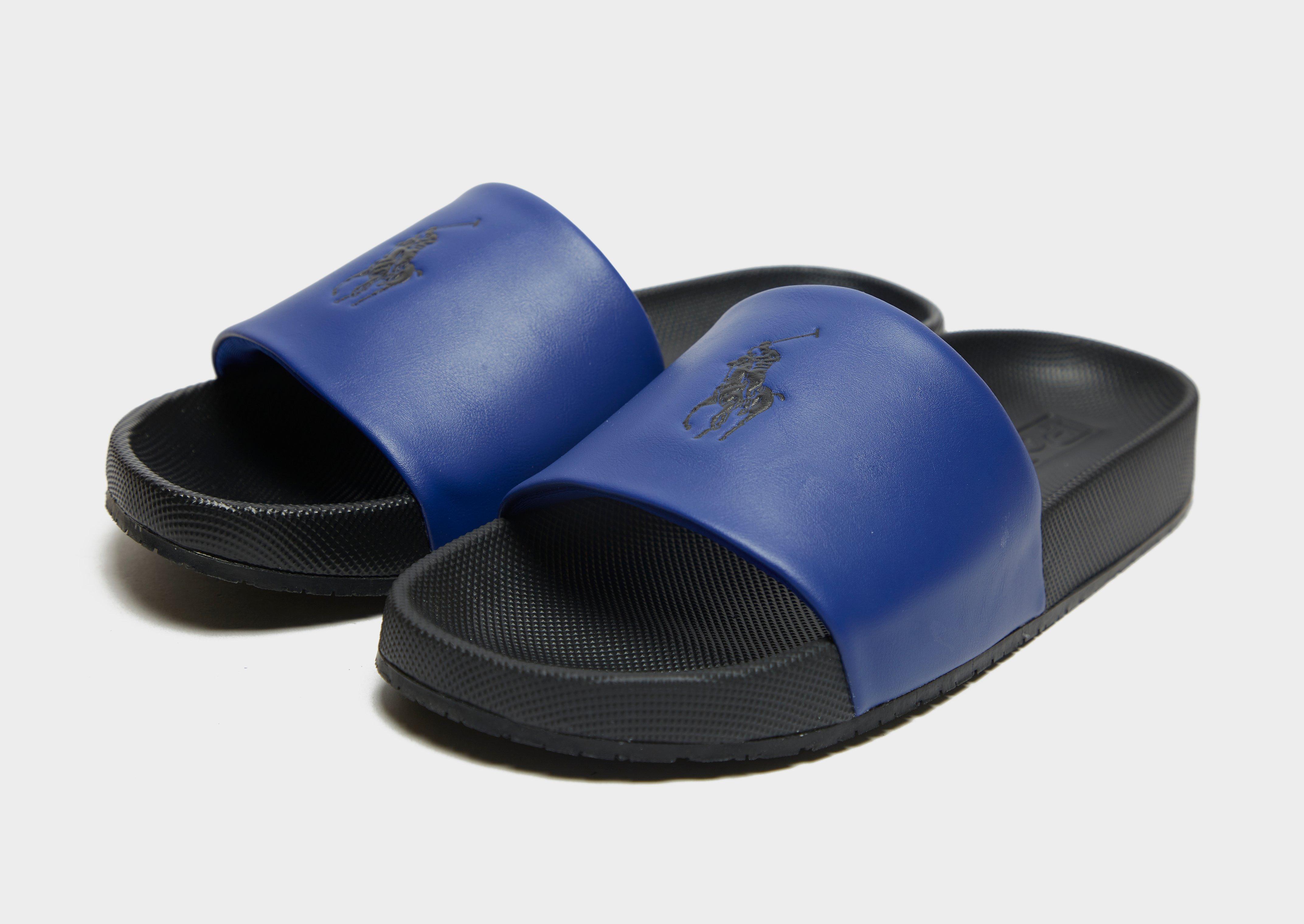 blue polo slides
