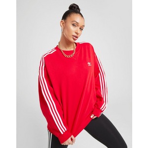 damp konkurs vedholdende Rød adidas Originals 3-Stripes Adicolour Crew Sweatshirt Dame | JD Sports