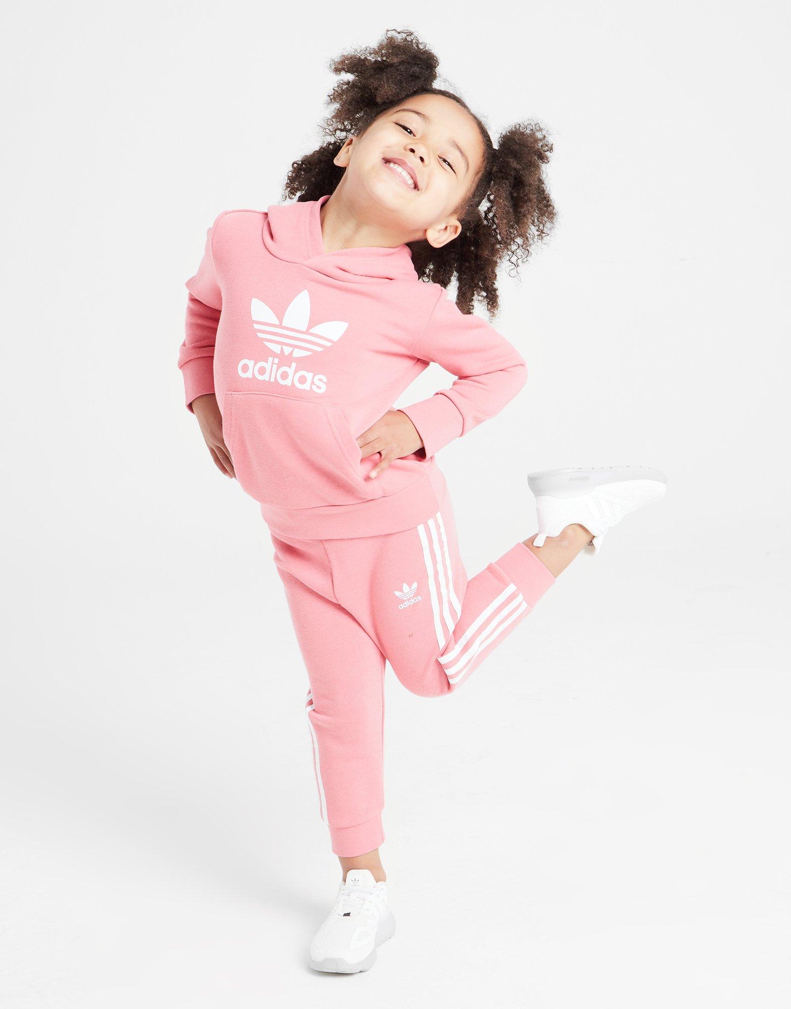 adidas originals logo overhead hooded tracksuit infant