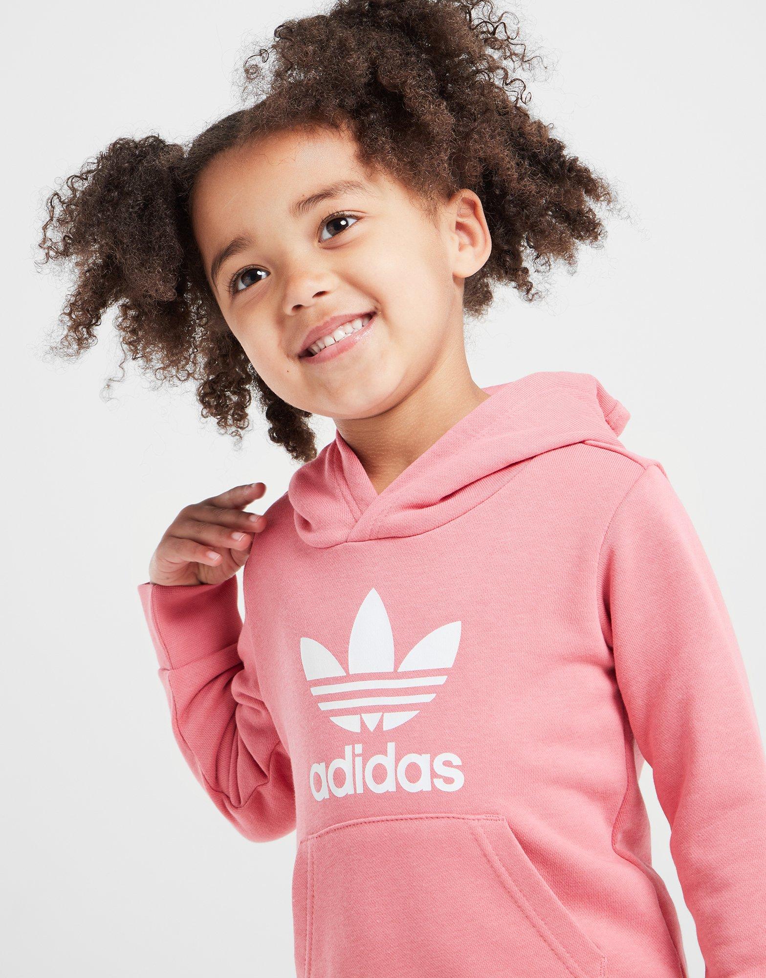 adidas originals logo overhead hooded tracksuit infant