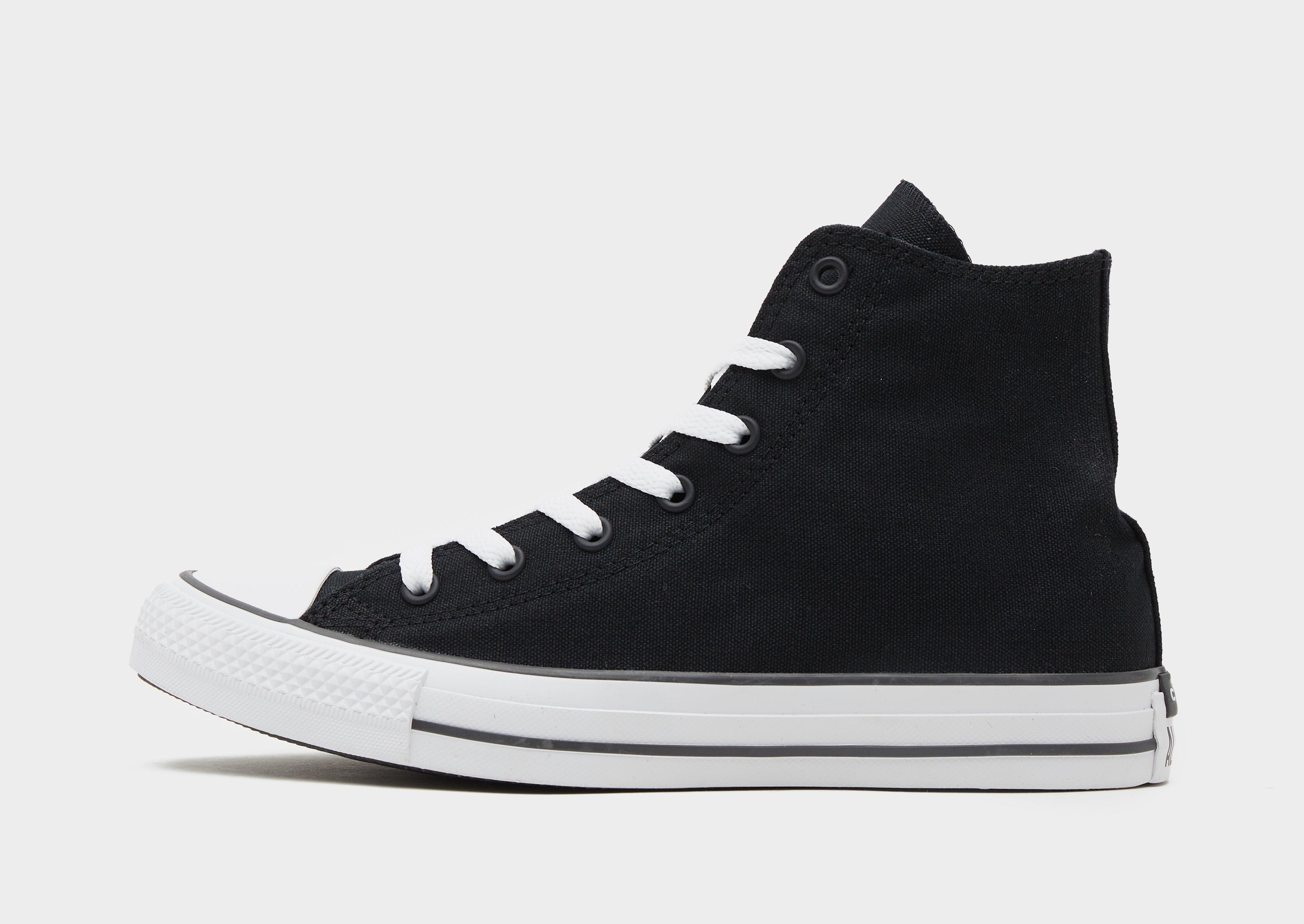 junior high top black converse