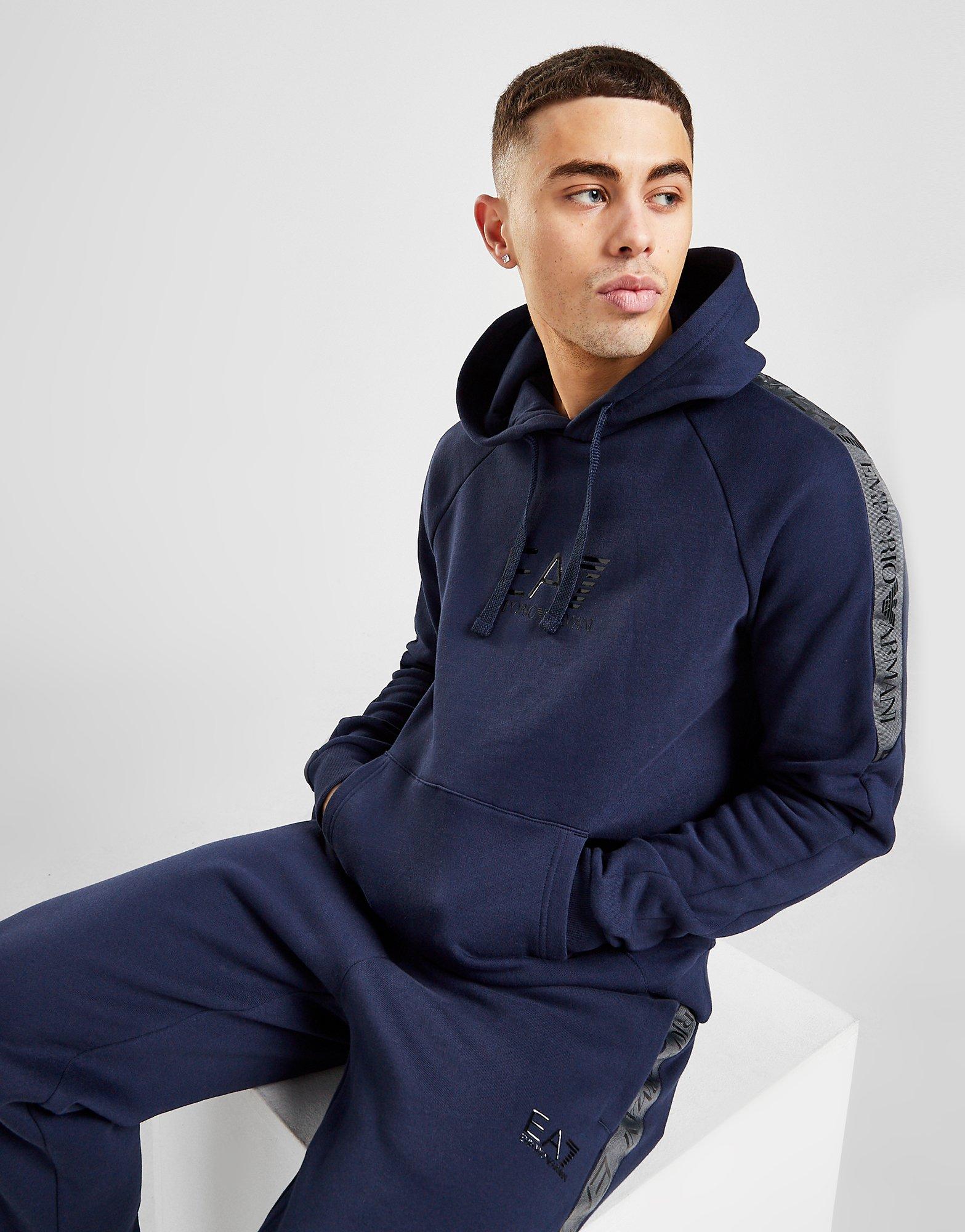emporio armani ea7 grain tape hoodie