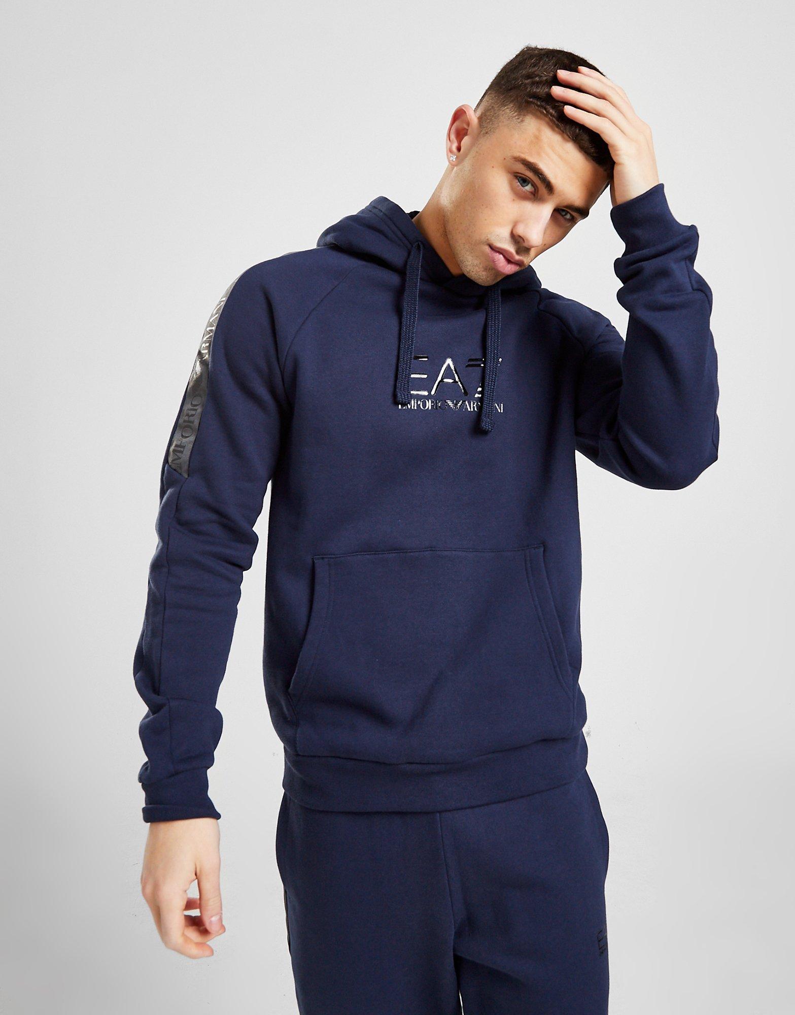 emporio armani ea7 grain tape hoodie