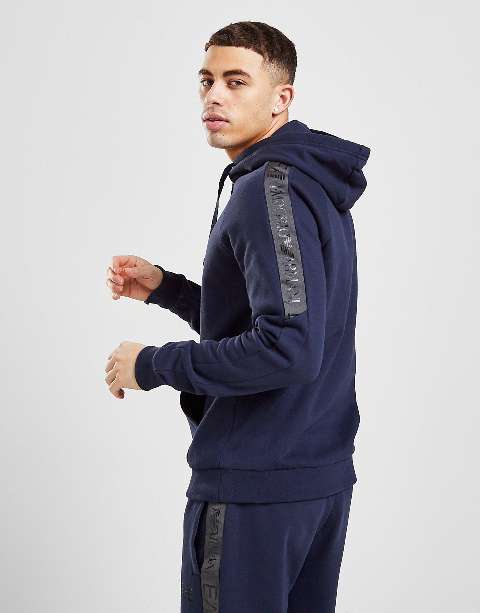 emporio armani ea7 grain tape hoodie