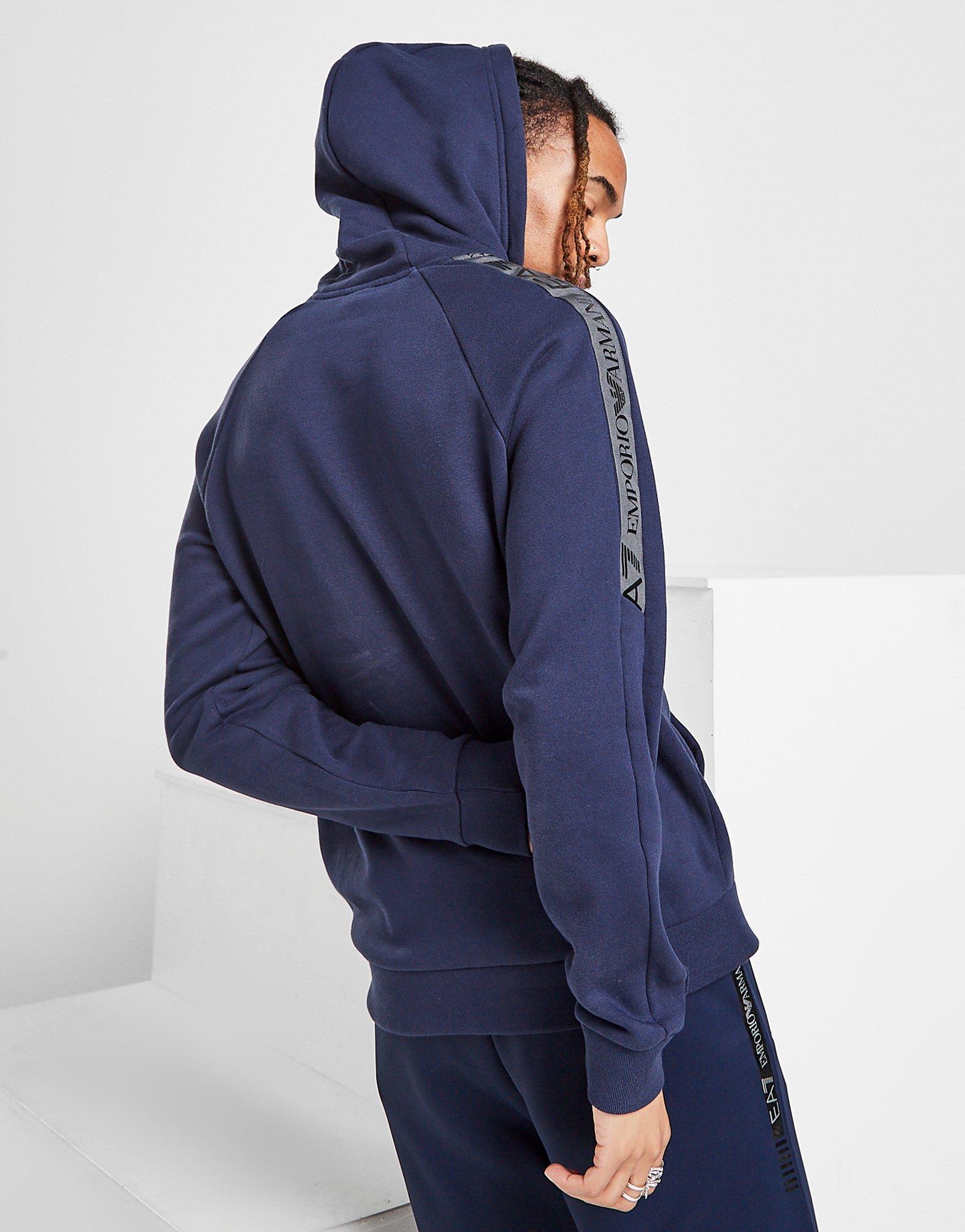 emporio armani ea7 grain tape hoodie
