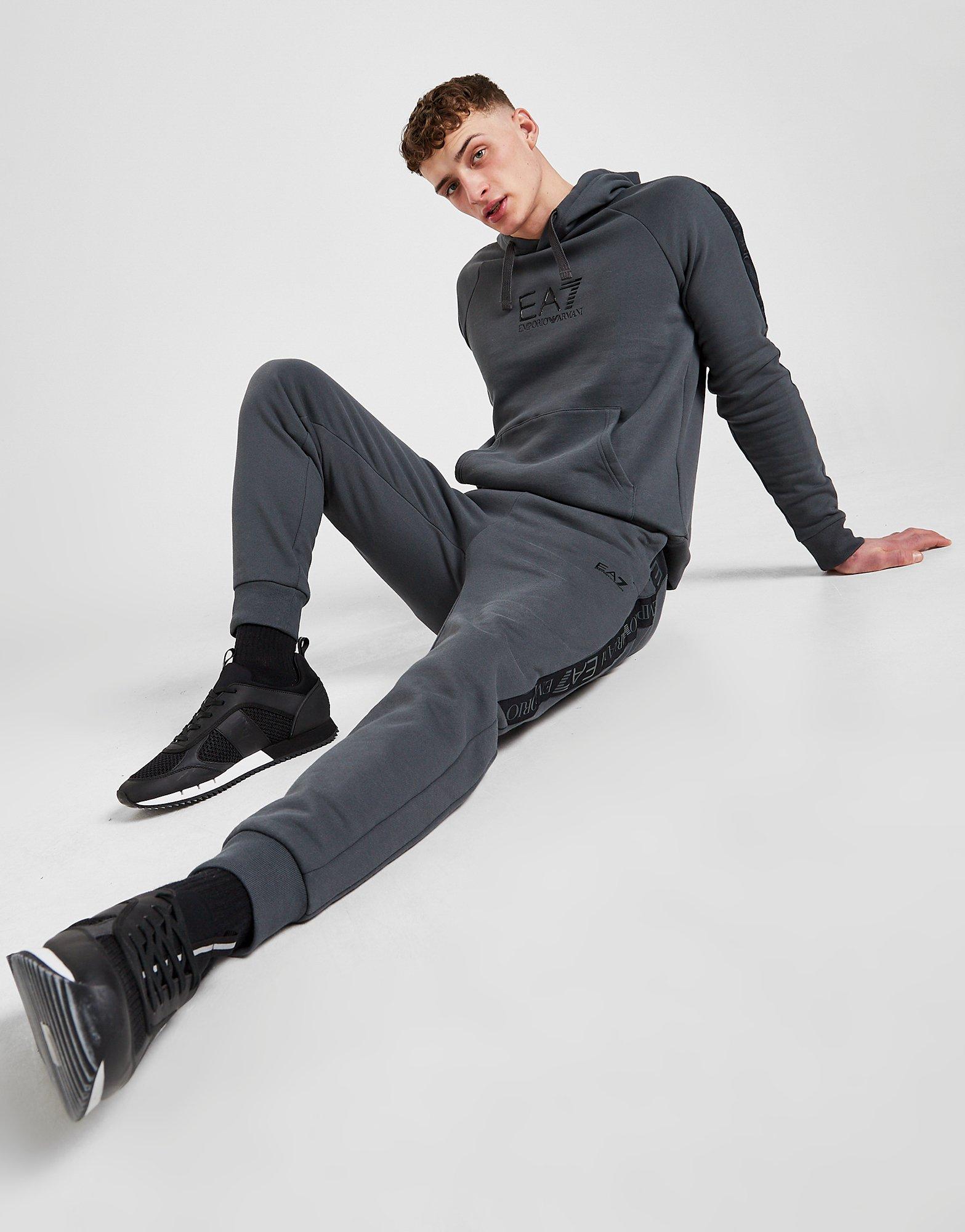 armani grain tape joggers