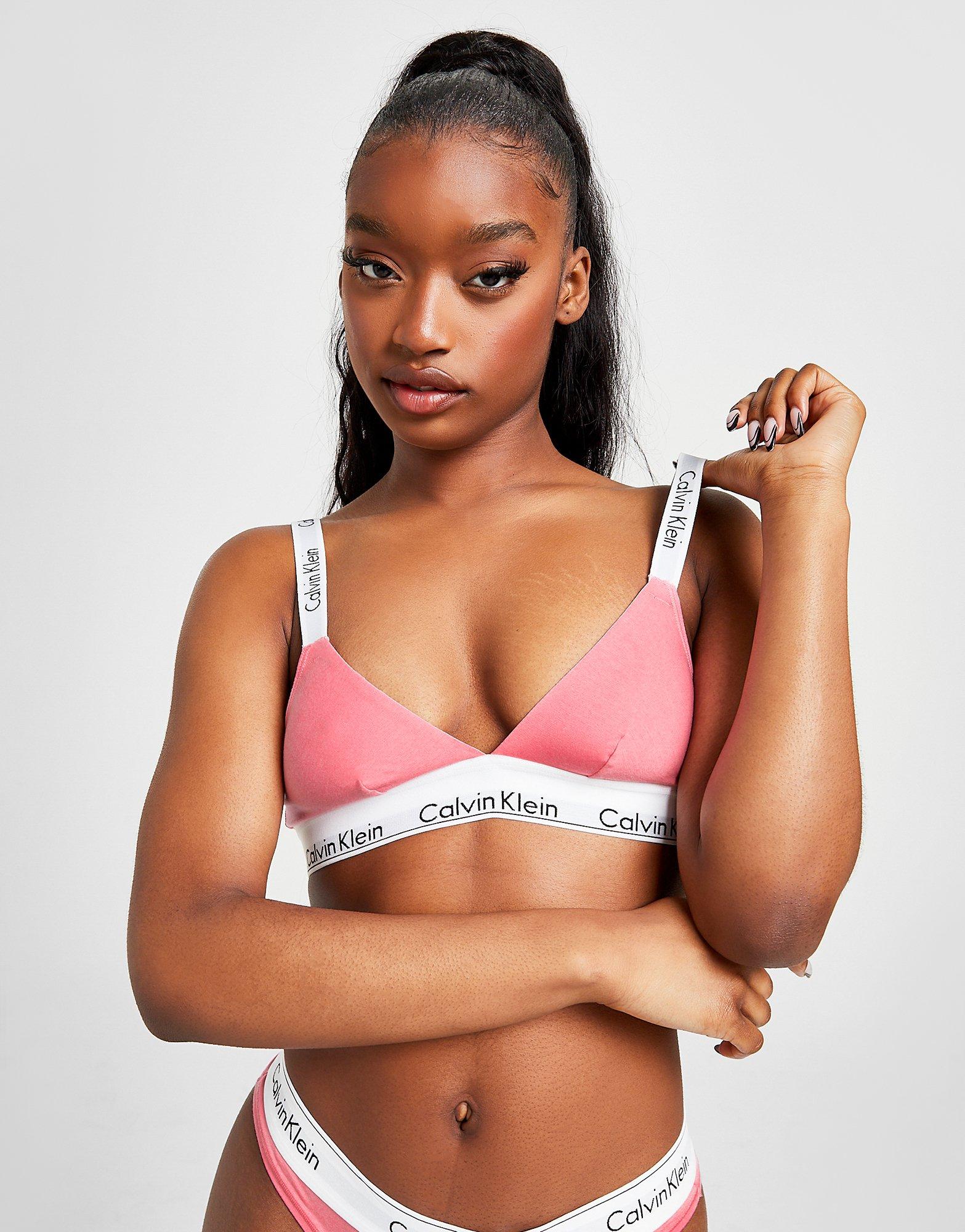 Sale pink calvin klein bra and underwear Outlet Online