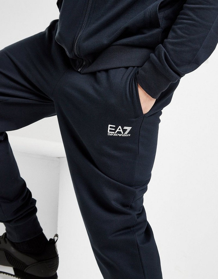 Blue Emporio Armani EA7 Core French Terry Hooded Tracksuit | JD Sports UK