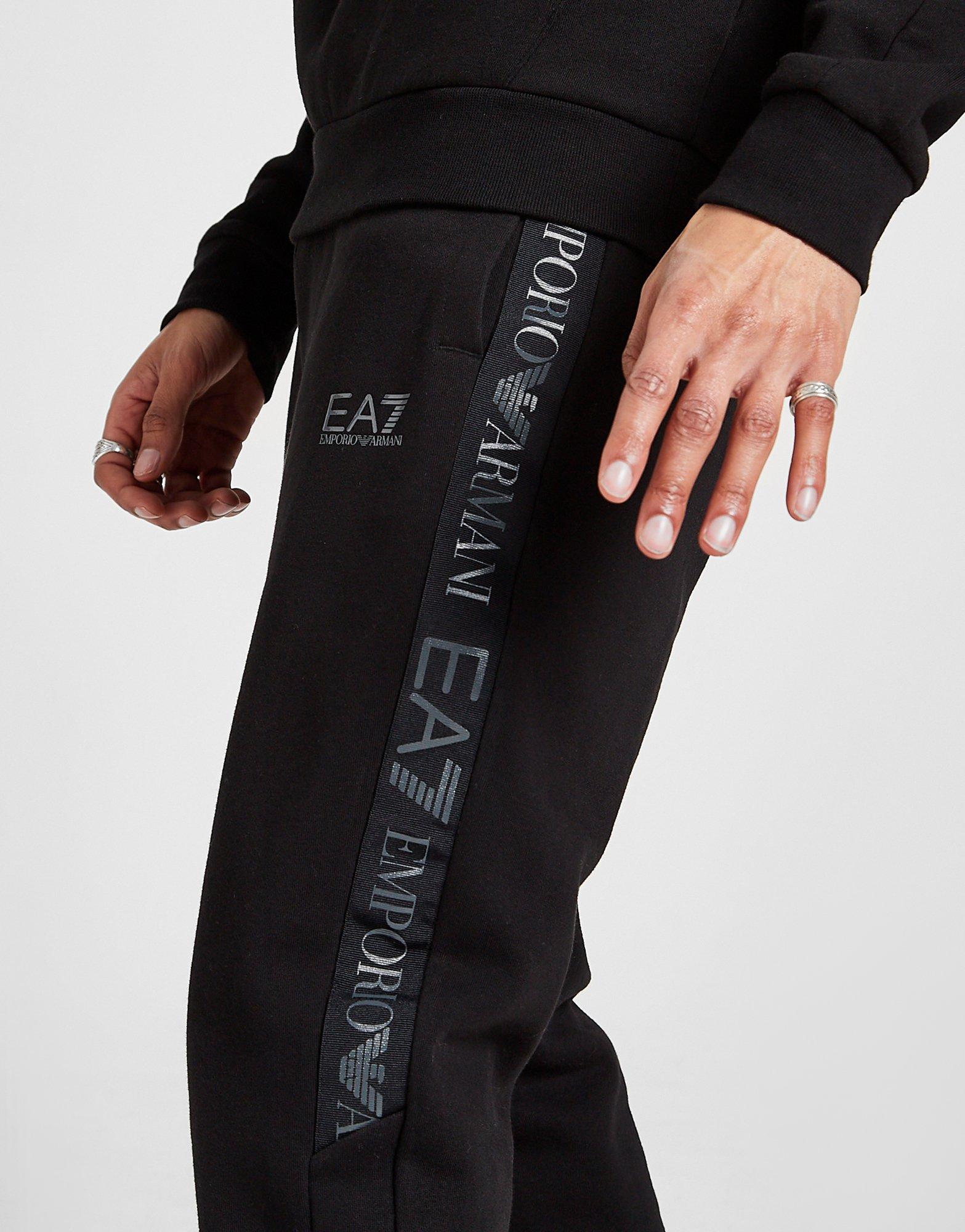armani grain tape joggers