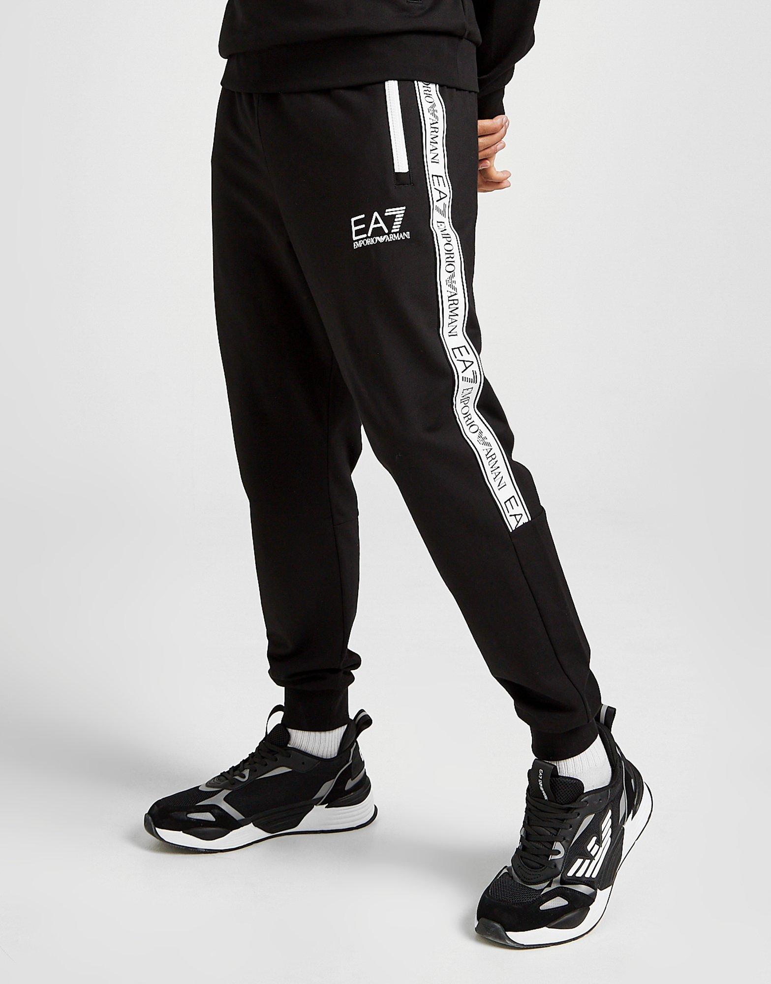 emporio armani all over print track pants