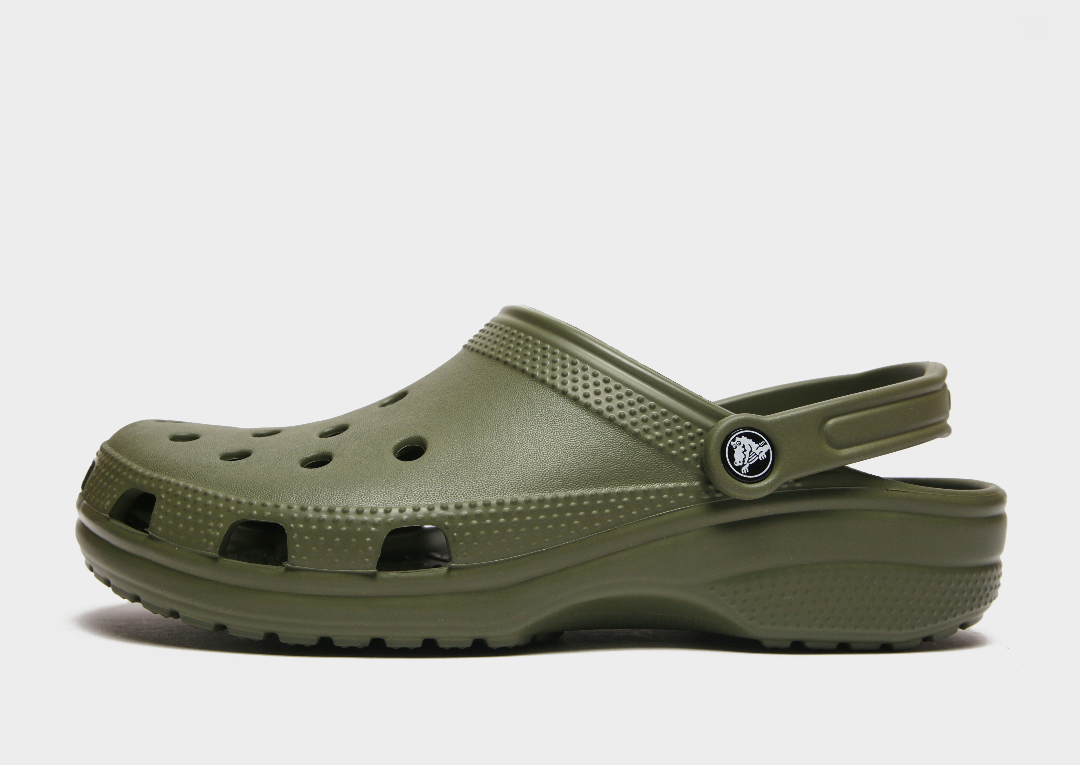 Military hot sale green crocs