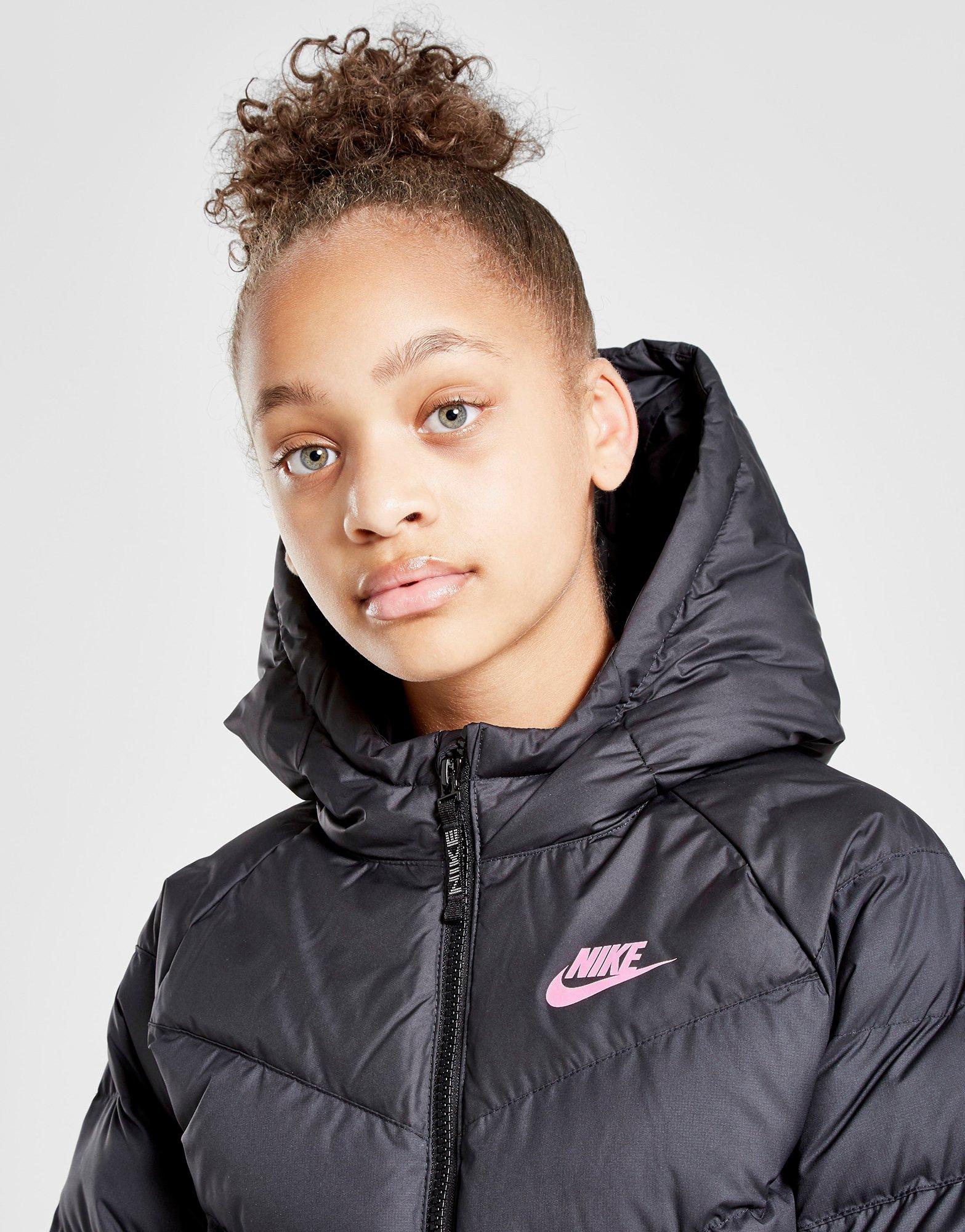 nike black jacket junior