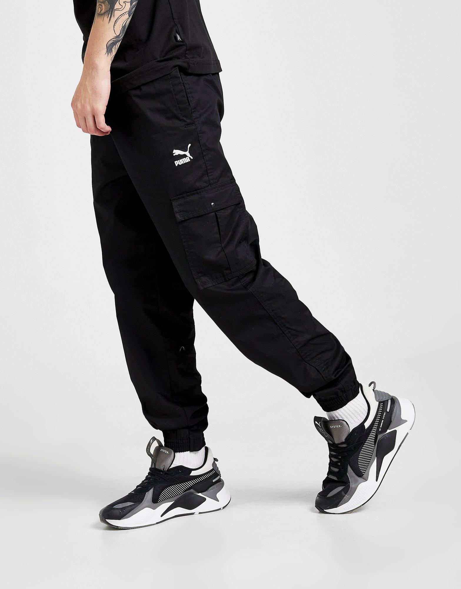 Zwart PUMA Twill Cargo Broek Heren | JD Sports