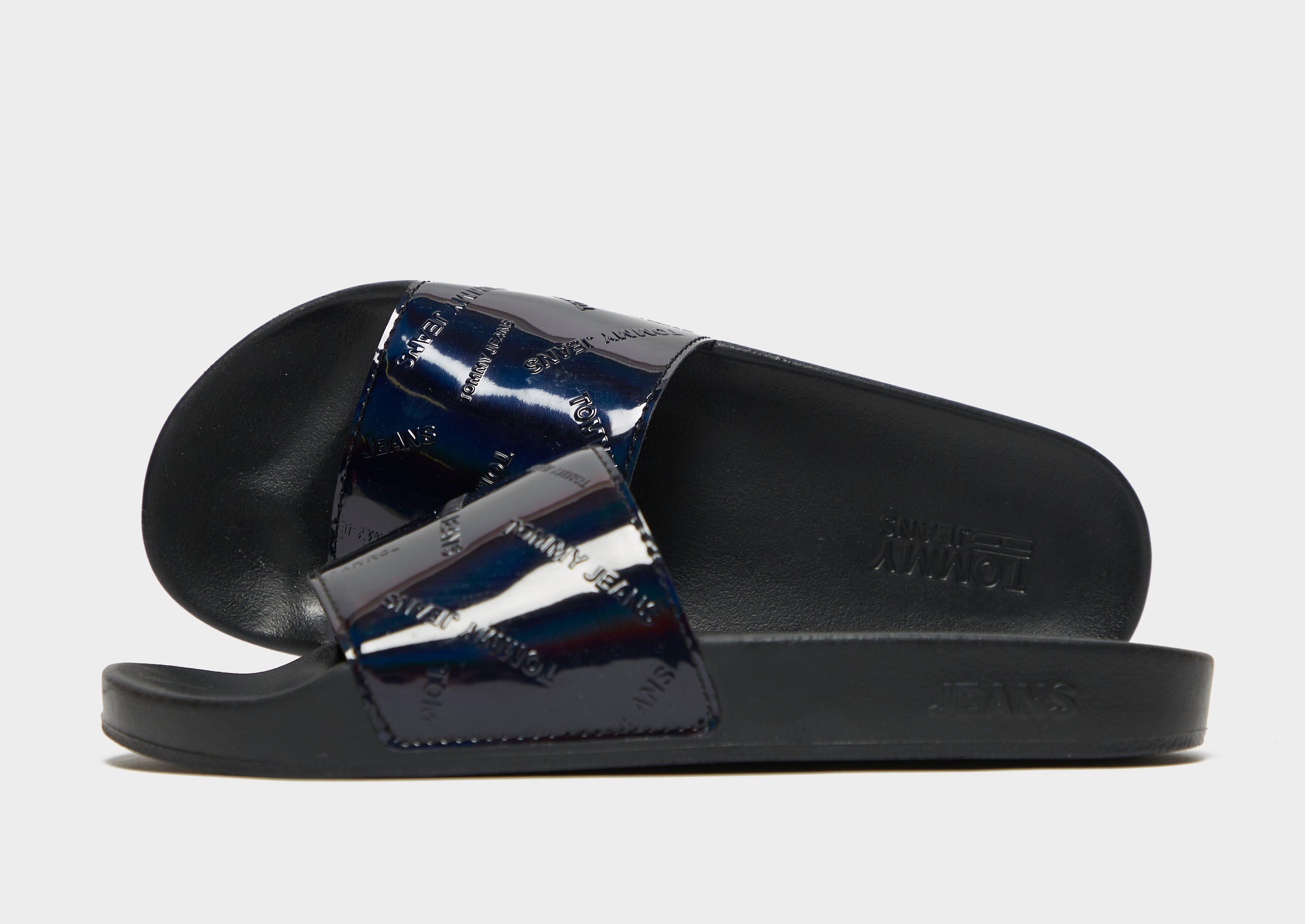 iridescent nike slides