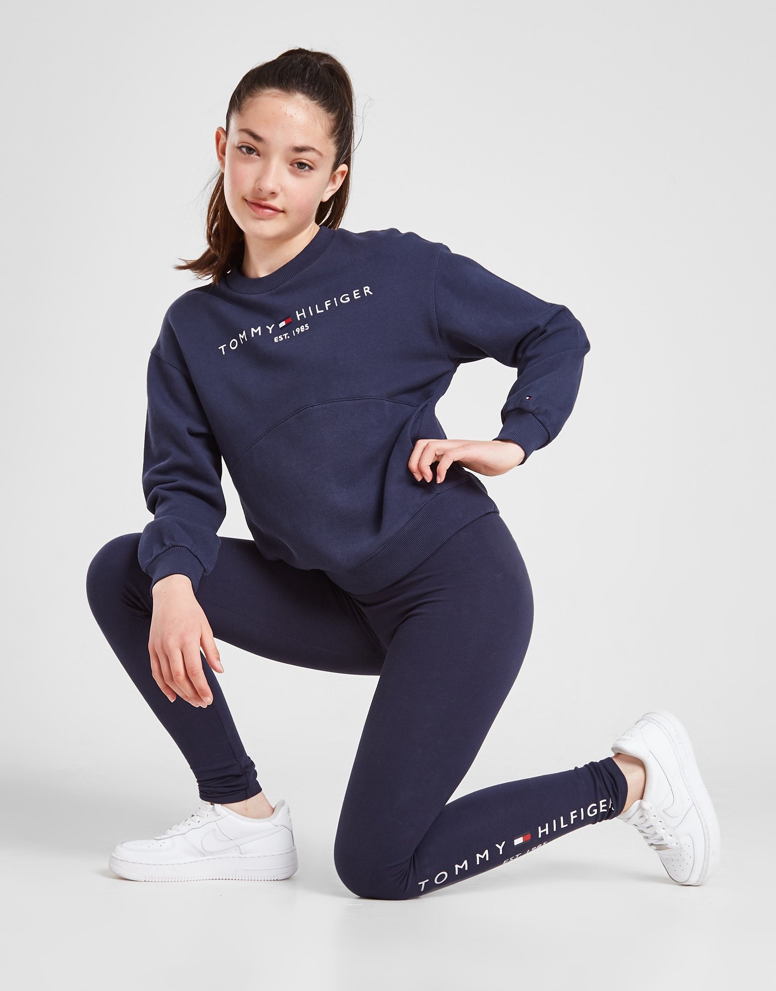 Blue Tommy Hilfiger Essential Leggings Junior JD Sports Malaysia