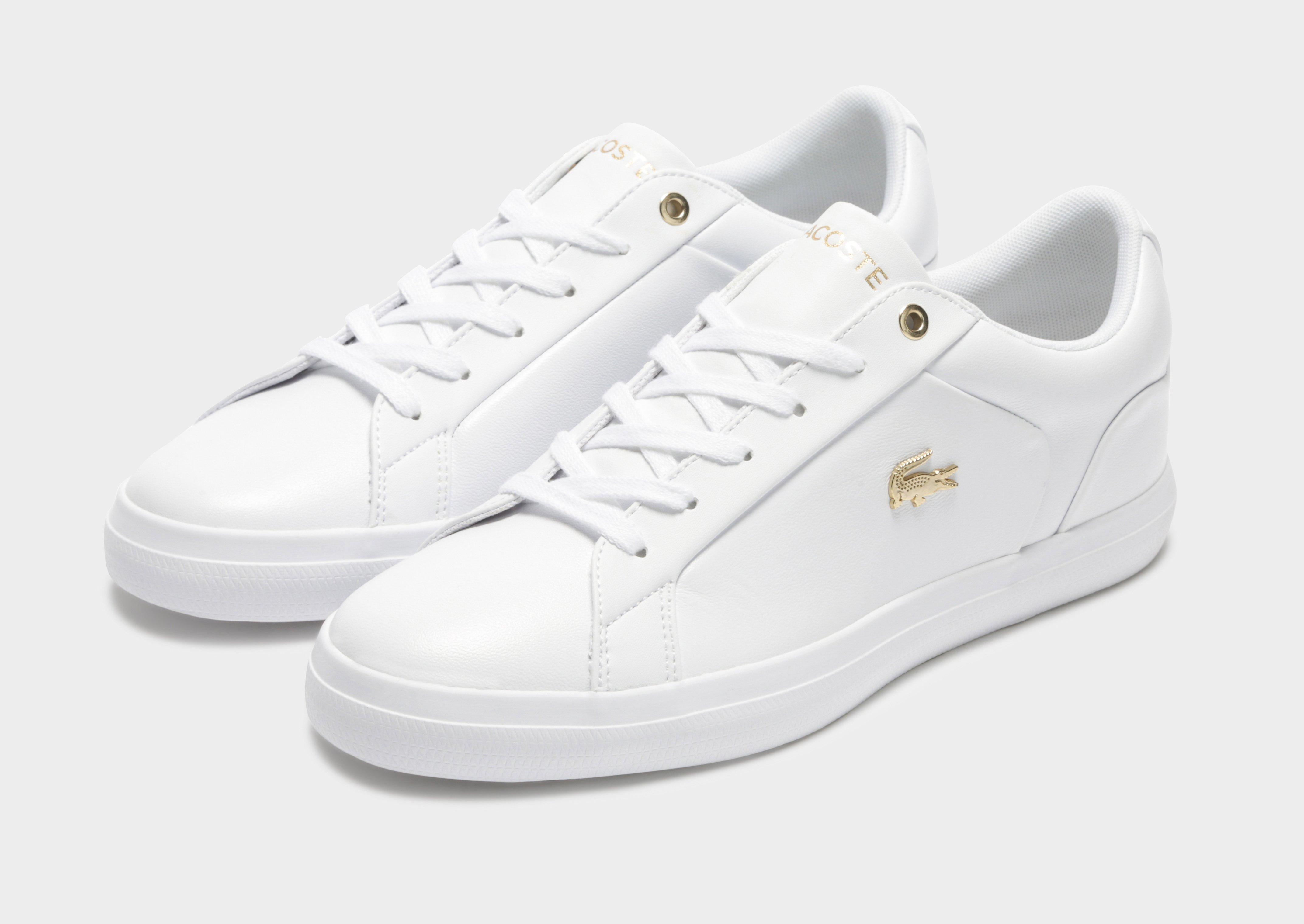 lacoste sneakers gold