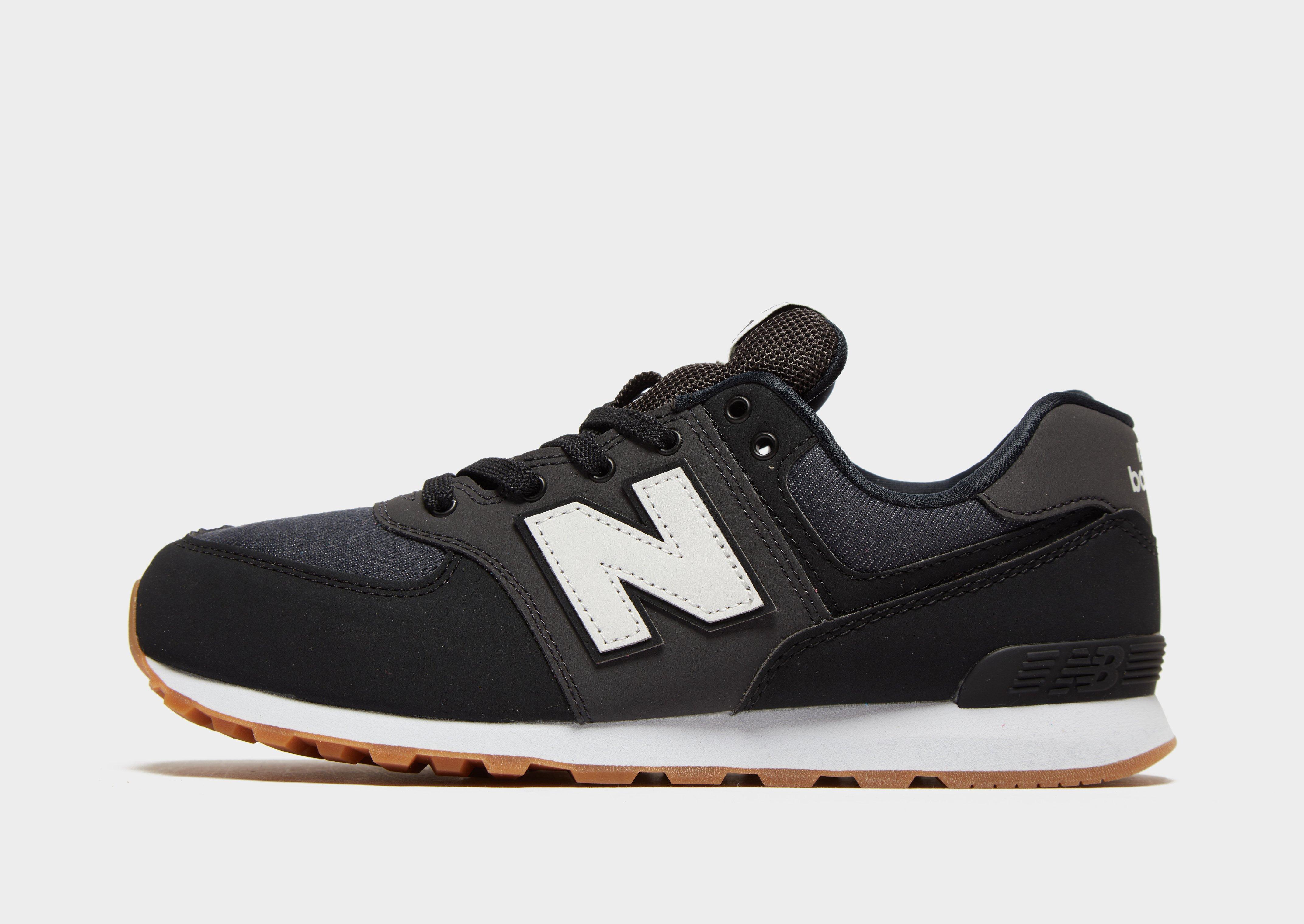 new balance 574 junior black