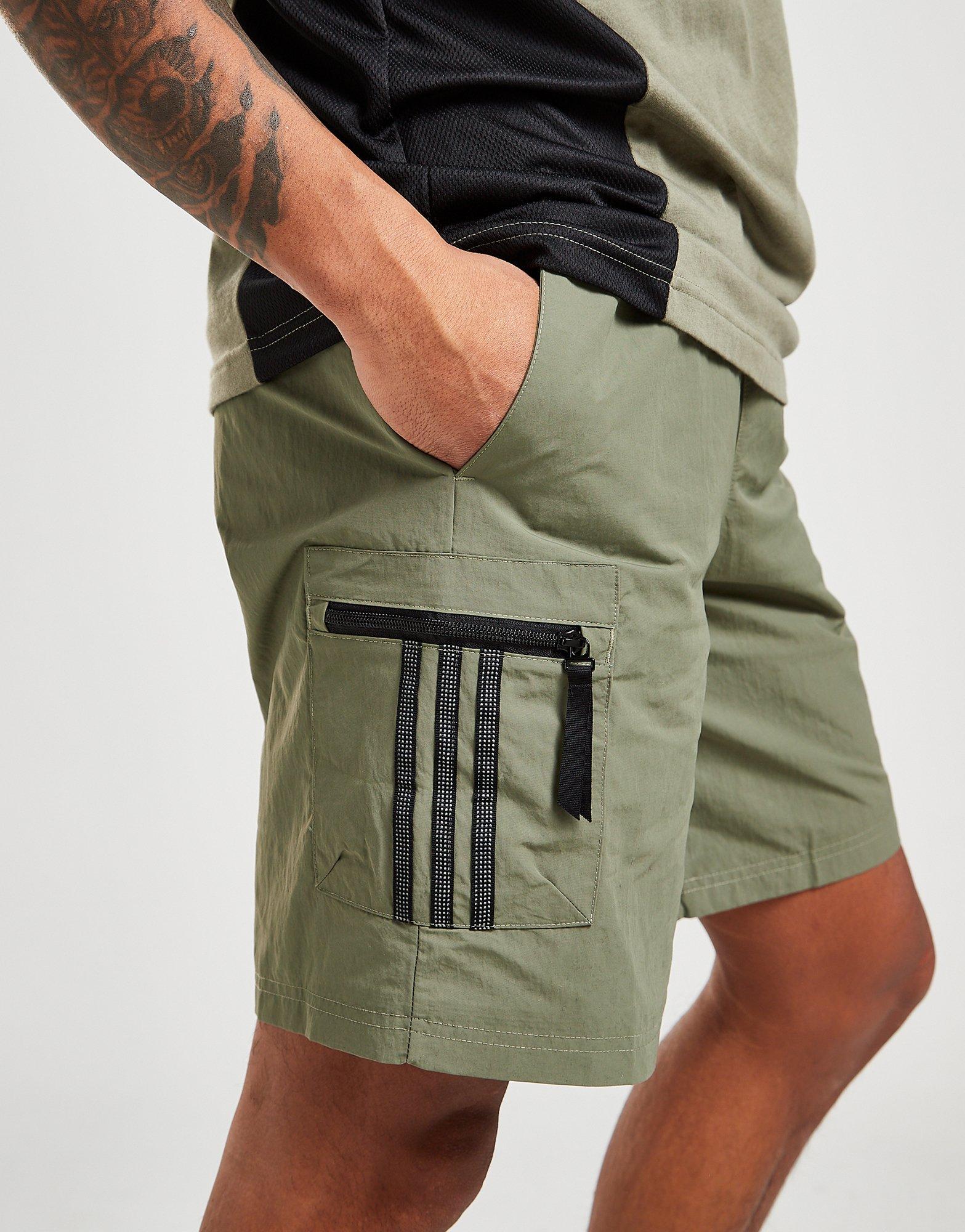 adidas cargo shorts green