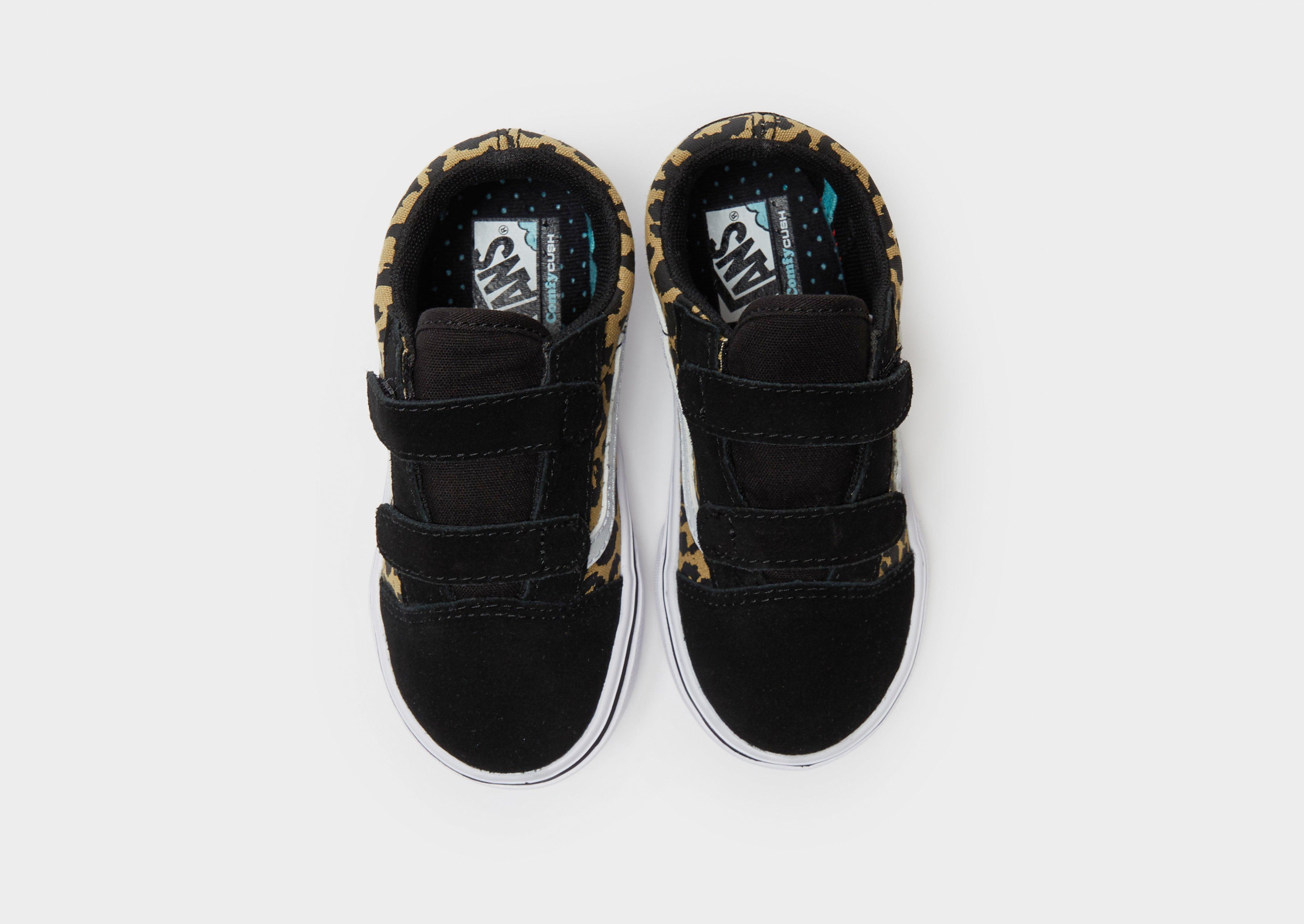 infant black leather vans