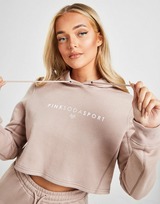 Pink Soda Sport Camisola com capuz Contour Stitch Cropped