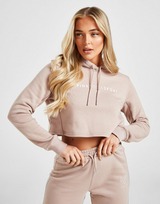 Pink Soda Sport Camisola com capuz Contour Stitch Cropped