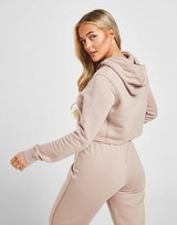 Pink Soda Sport Camisola com capuz Contour Stitch Cropped