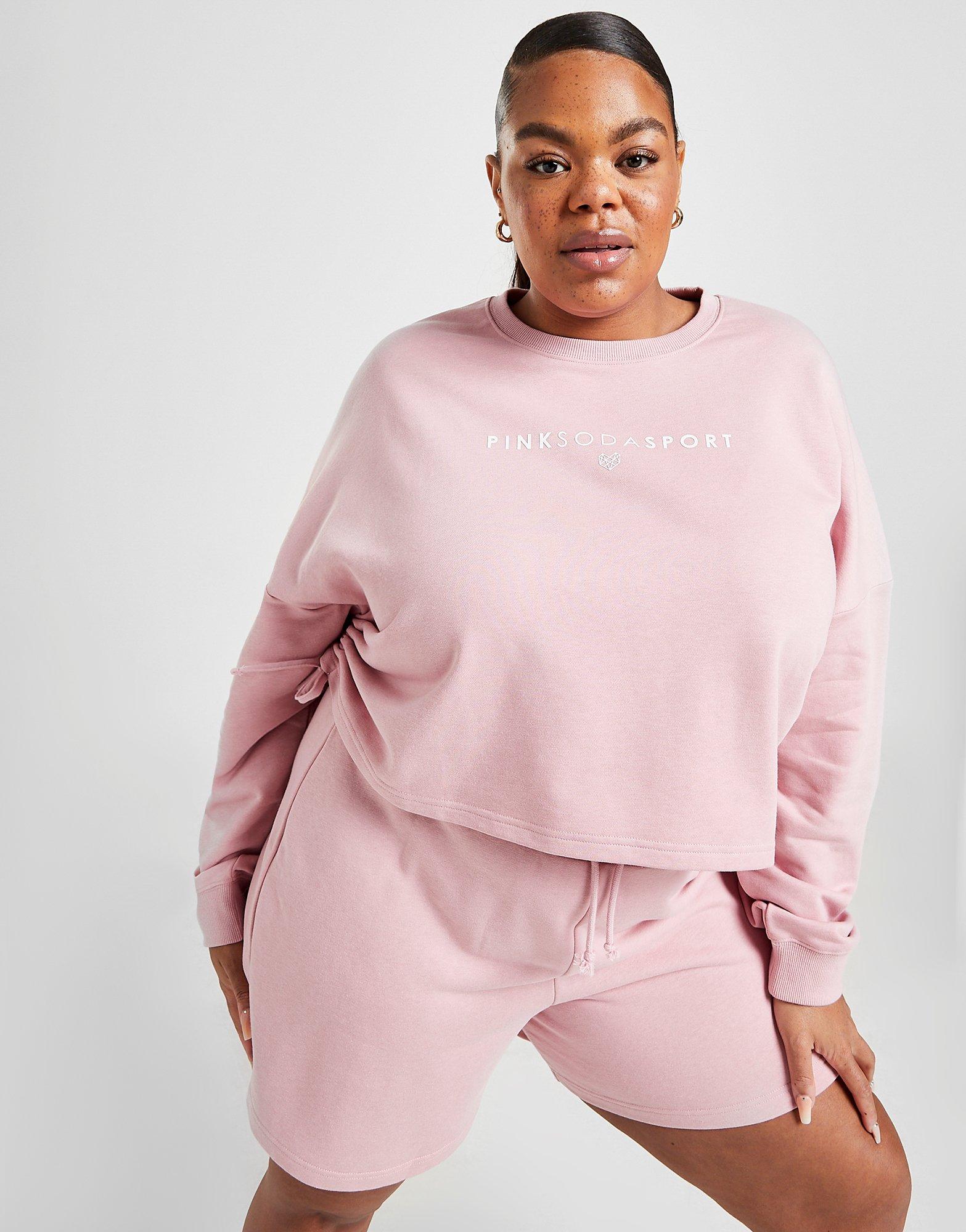 plus size pink sweatshirt