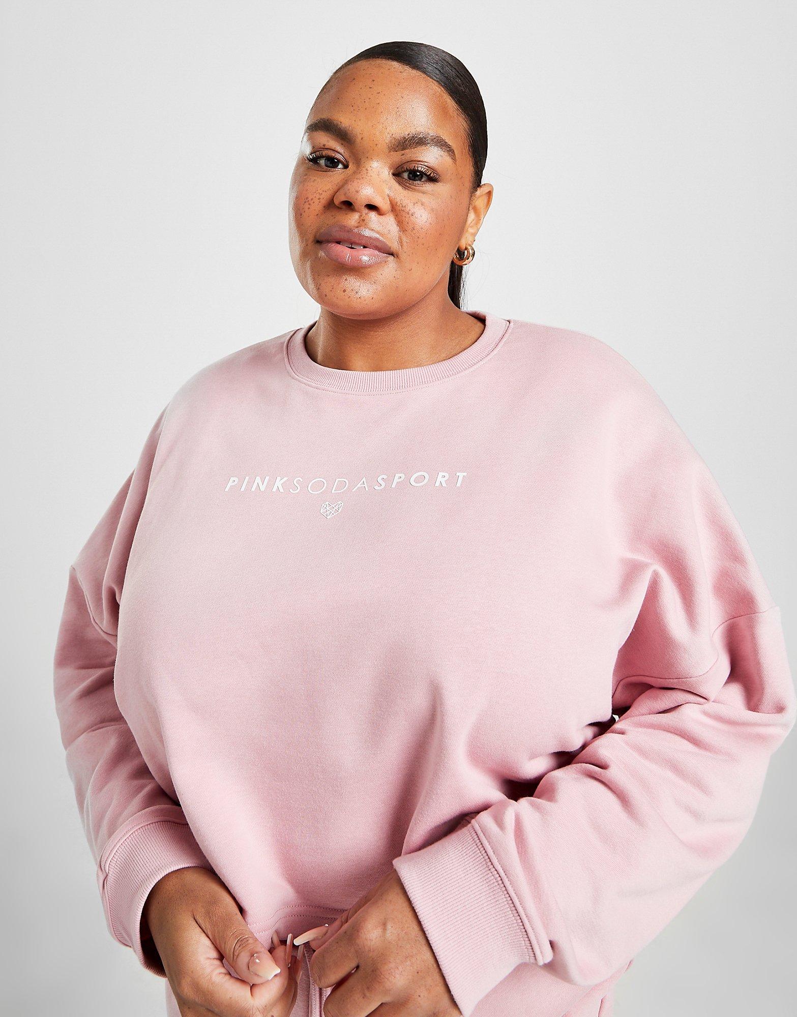 plus size pink sweatshirt