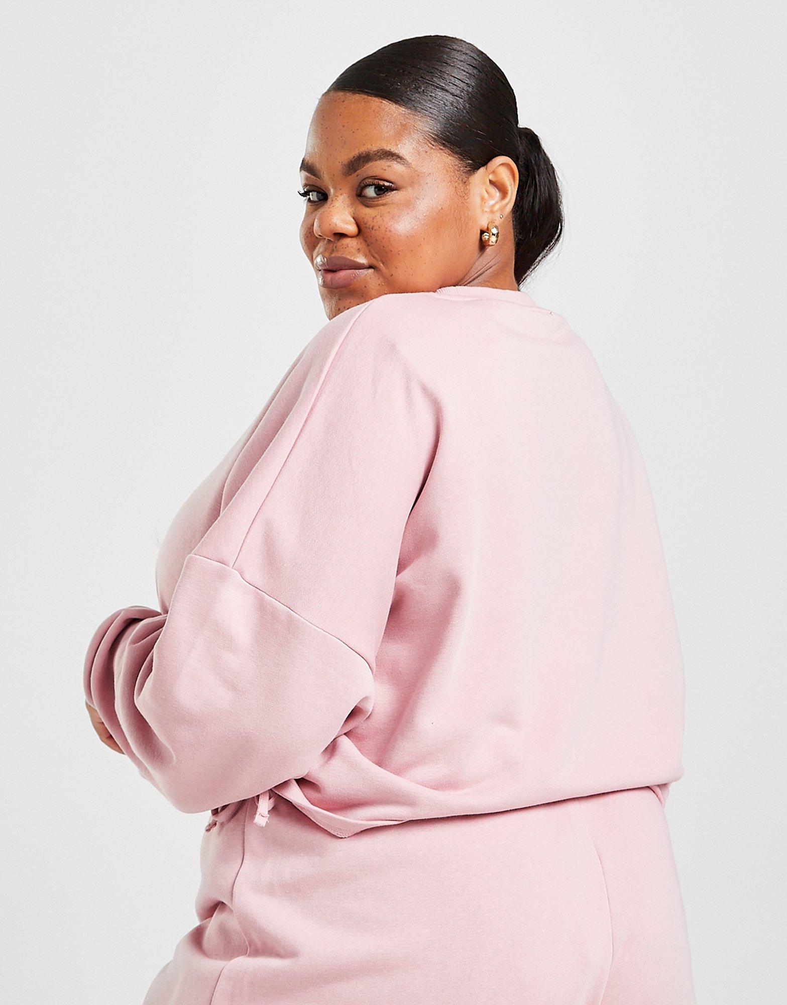 plus size pink sweatshirt