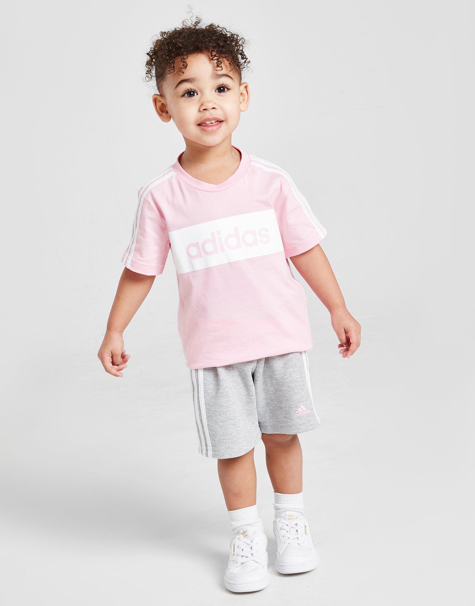 girls pink adidas shorts