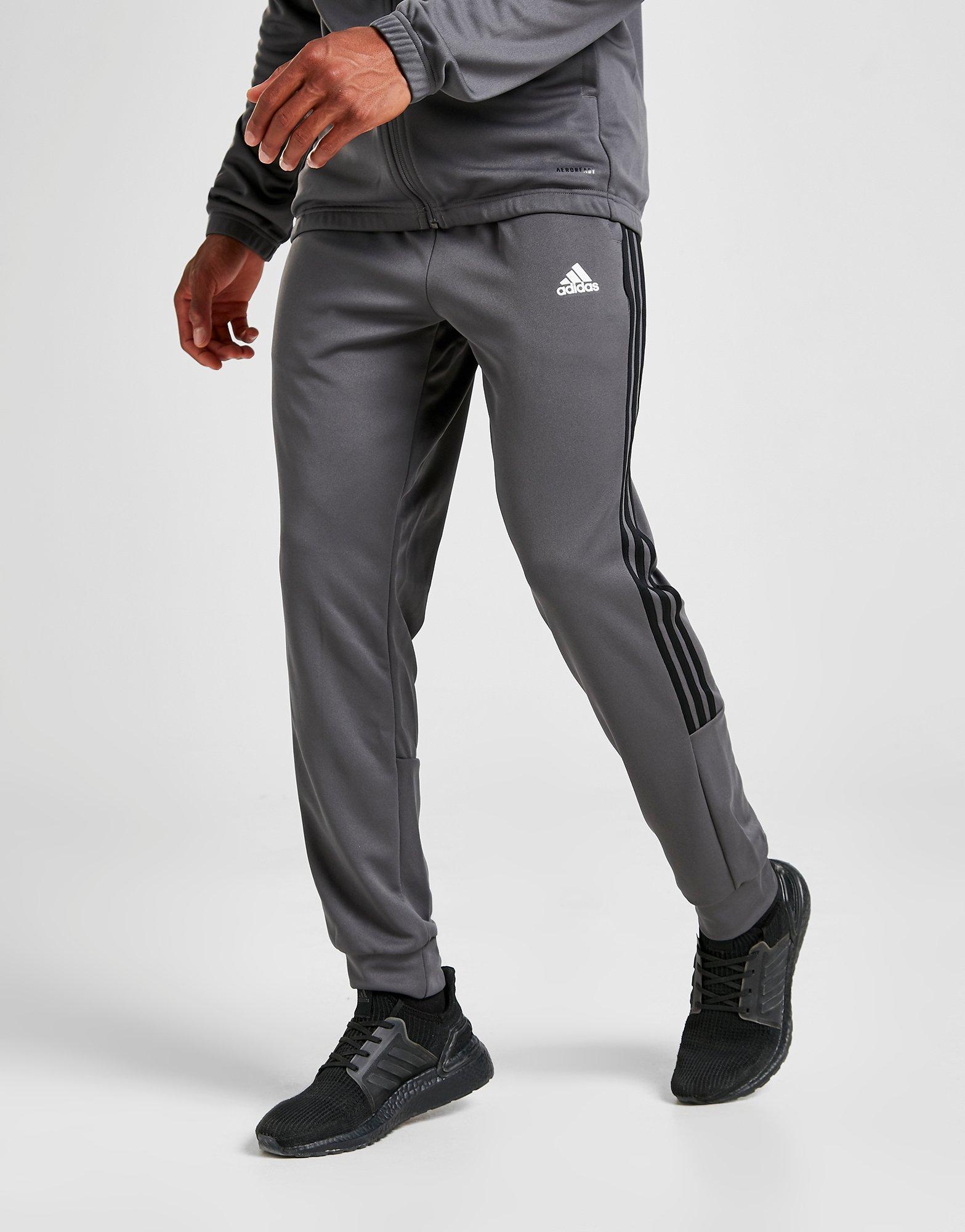 adidas 3 stripe polyester pants