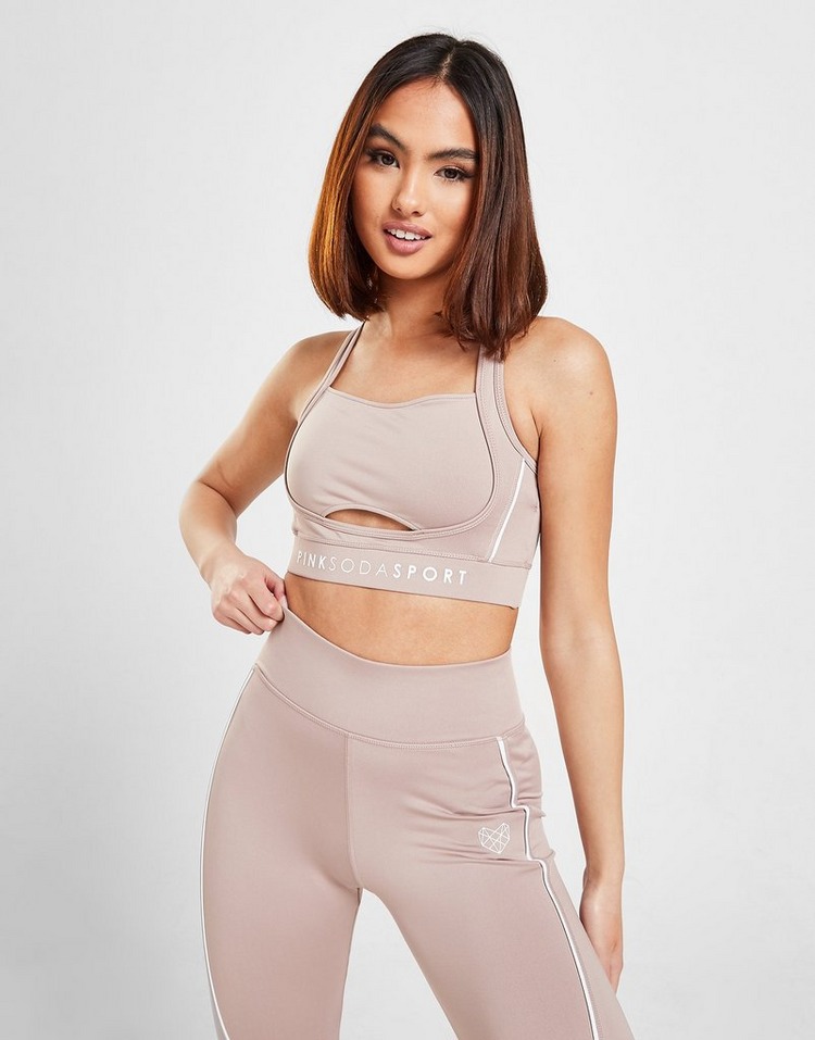 Pink Soda Sport Sutiã Pipe Cut Out