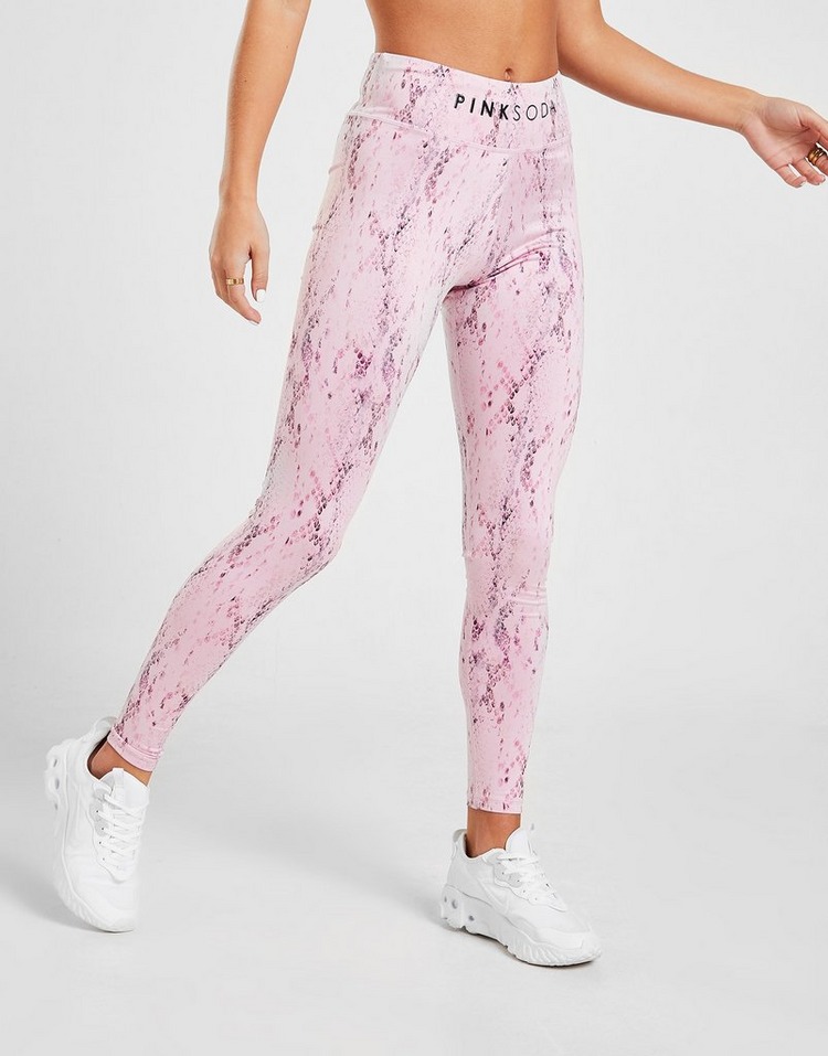 Pink Soda Sport Leggings Snake