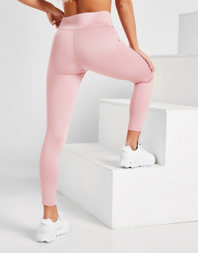 Pink Soda Sport Leggings Rib Stitch