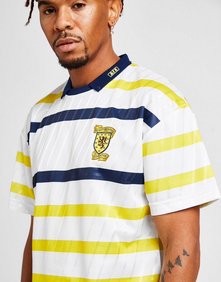 White Score Draw Scotland '90 Away Retro Shirt | JD Sports