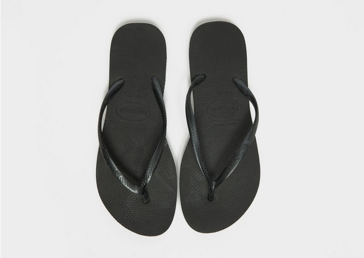 Black Havaianas Slim Platform Flip Flops Women's | JD Sports