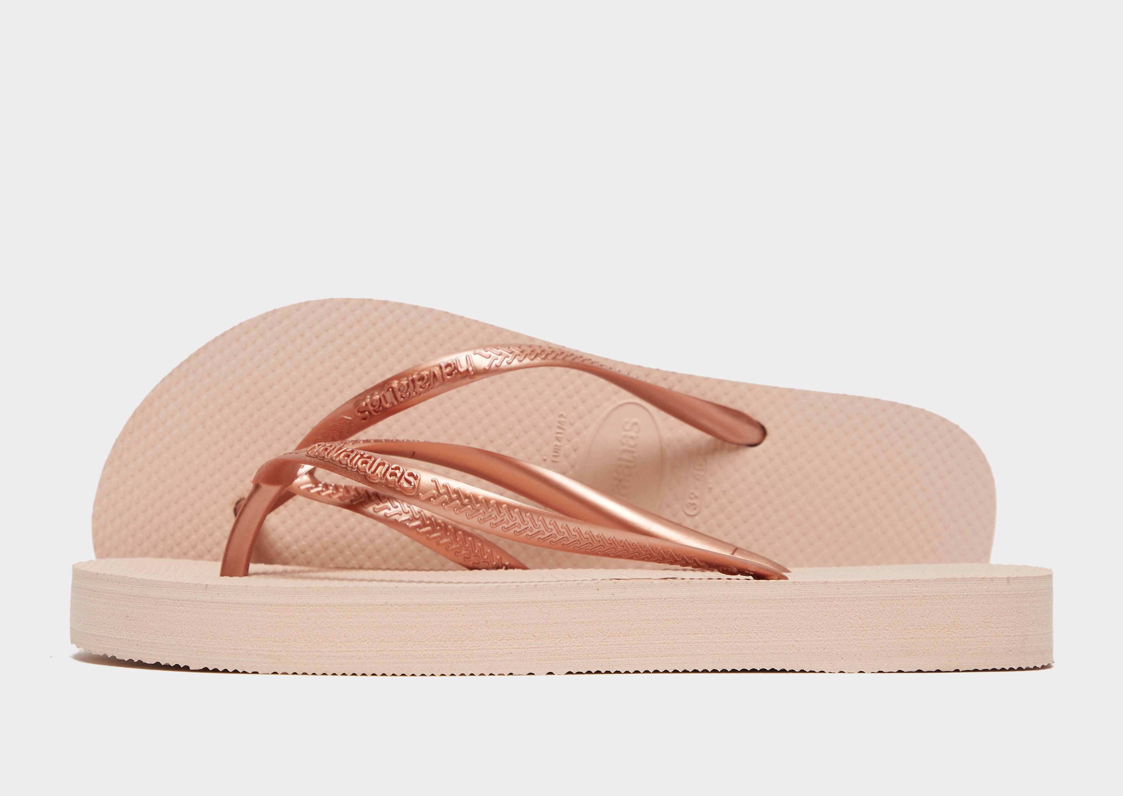 pink platform flip flops