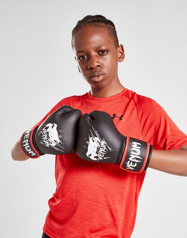 Venum Kids Contender Training Boxing Gloves Black/Red 