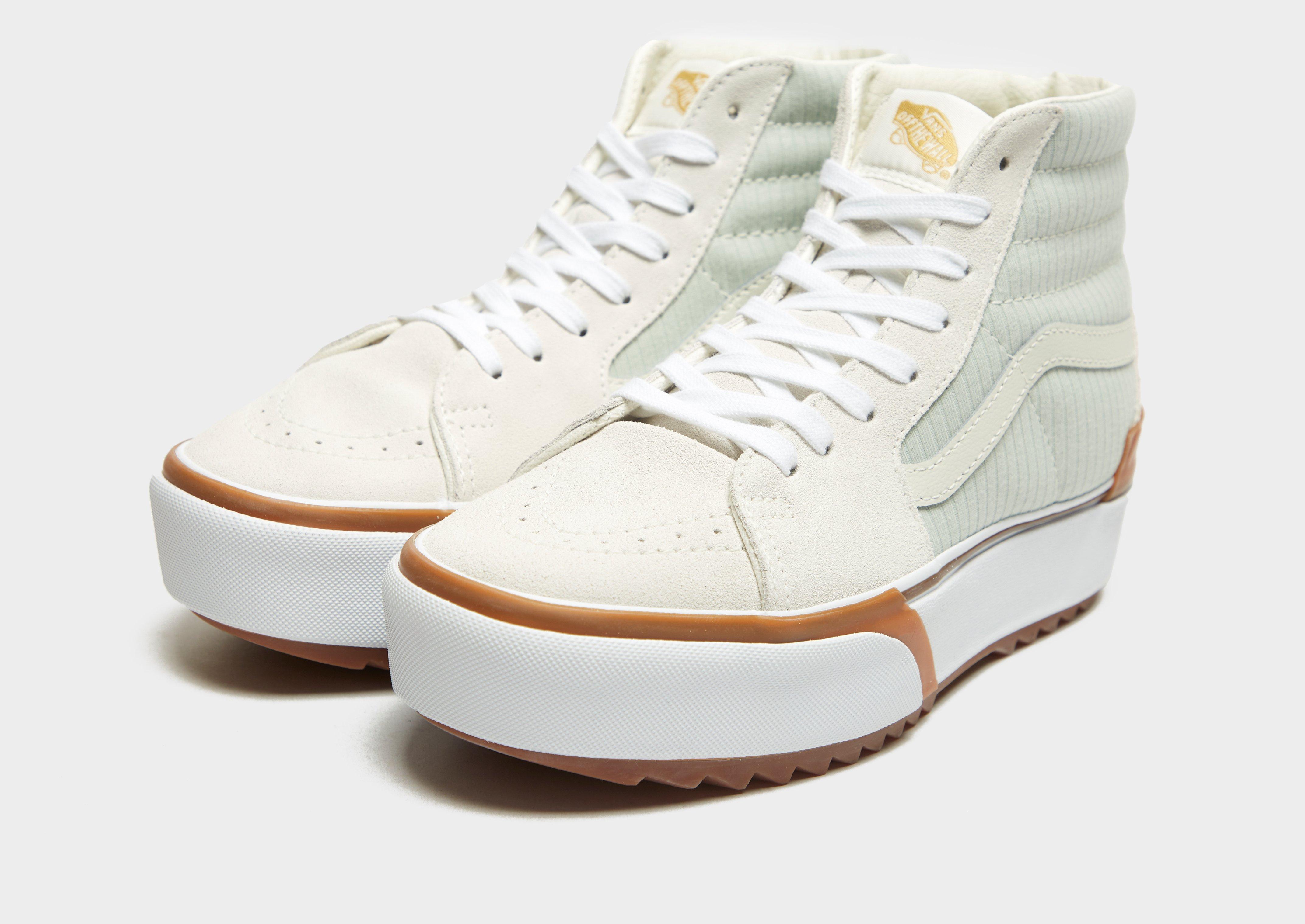 vans sk8 hi stacked beige