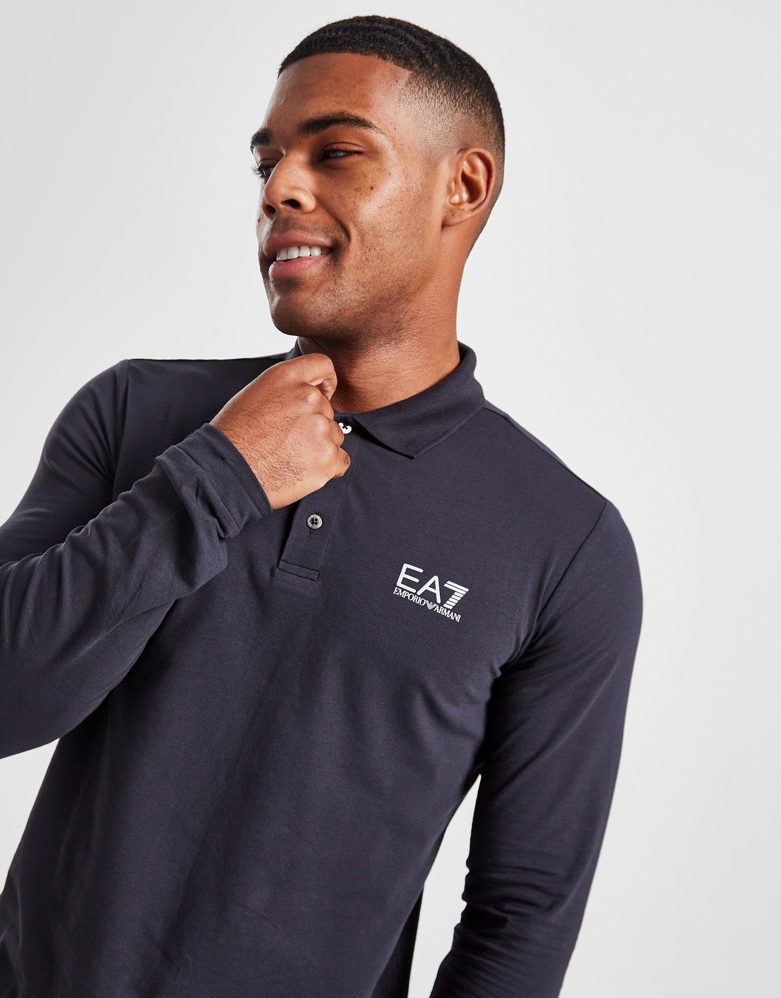 emporio armani long sleeve polo