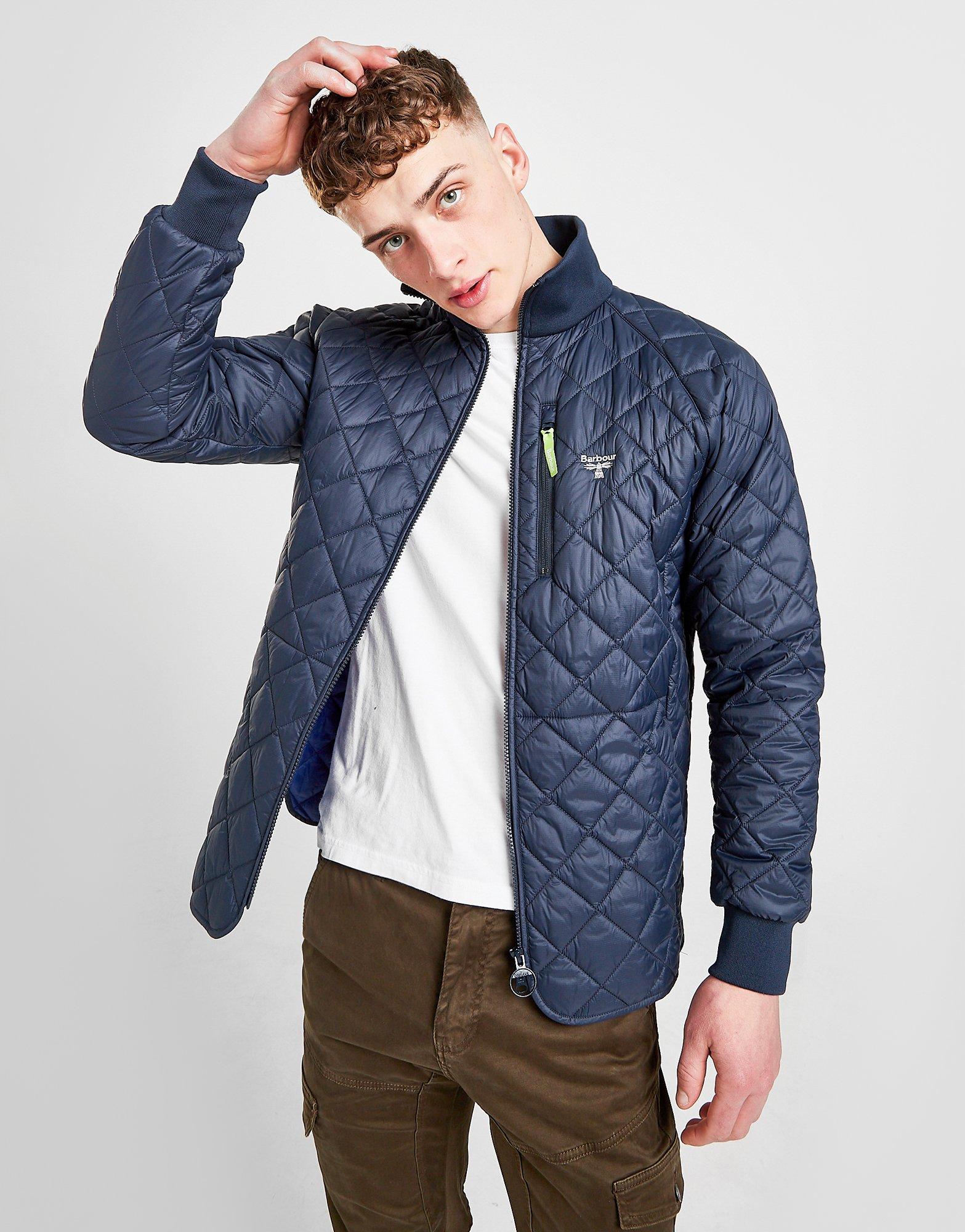 barbour beacon navy quilted jacket