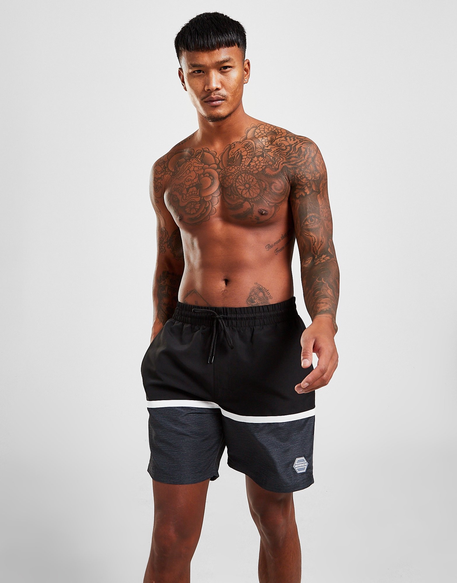 Black McKenzie Abel Swim Shorts JD Sports