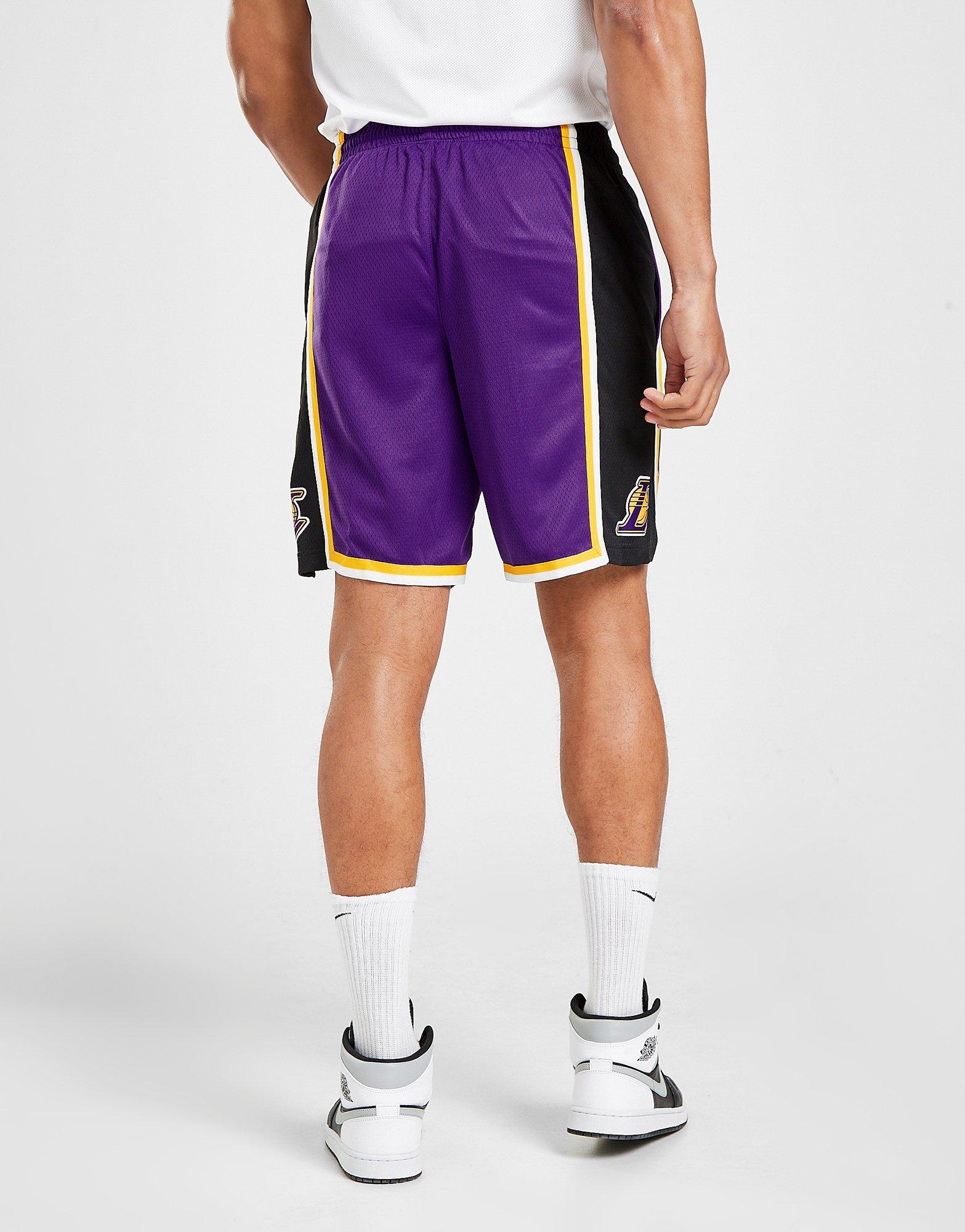 nike nba los angeles lakers swingman shorts